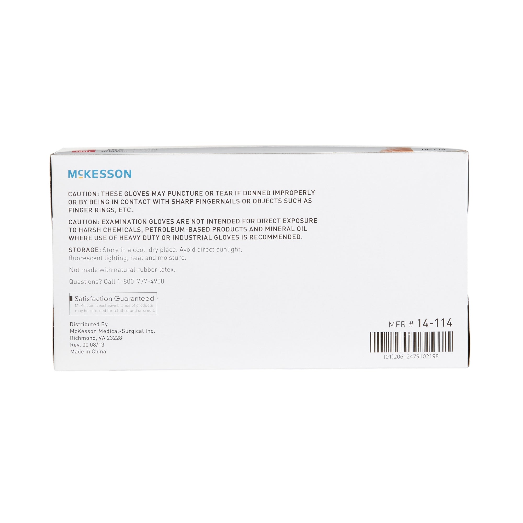 McKesson Vinyl Exam Gloves, Small Size, Clear, Smooth - 100 Pack