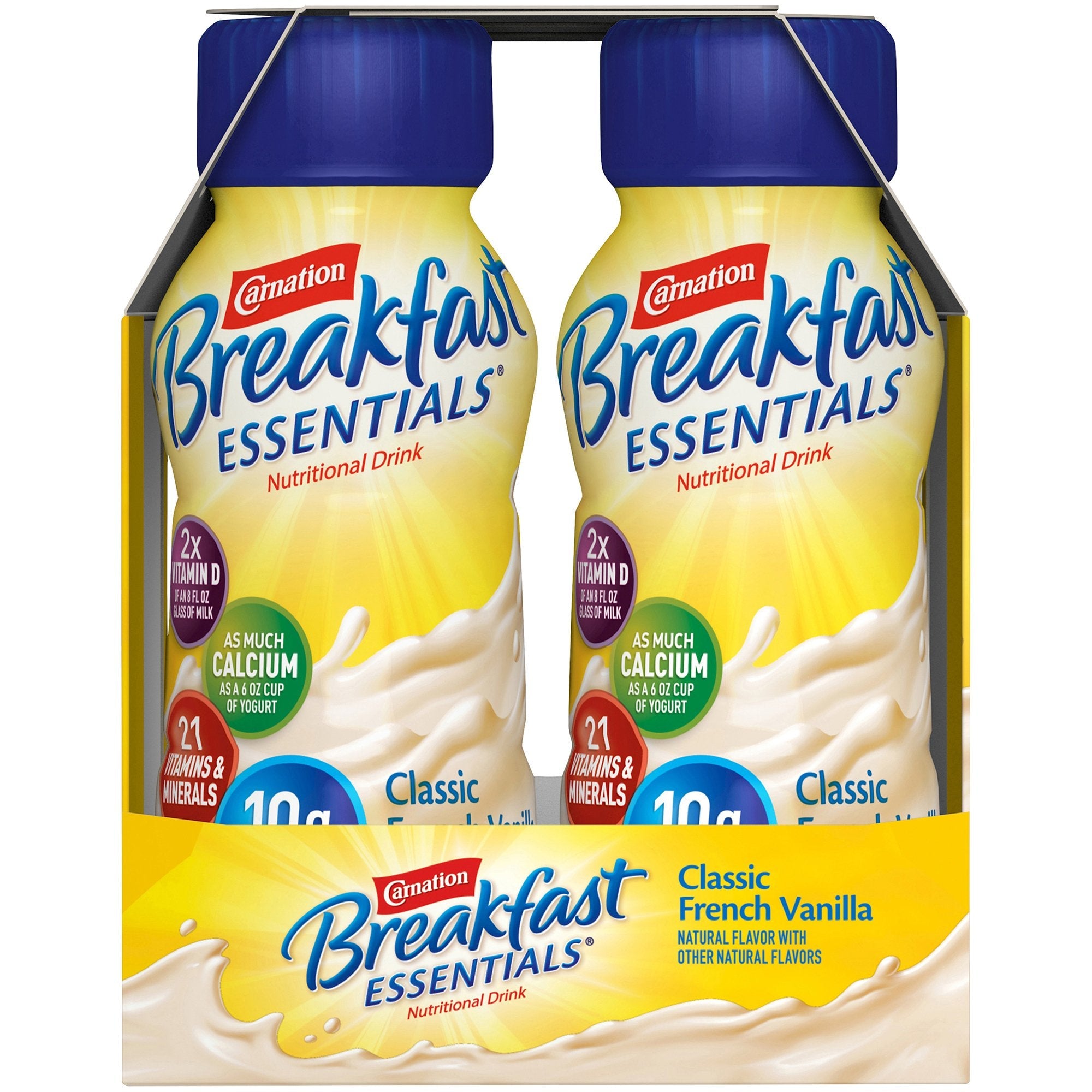 Carnation Breakfast Essentials® Vanilla Nutritional Drink, 8-ounce bottle (6 Units)