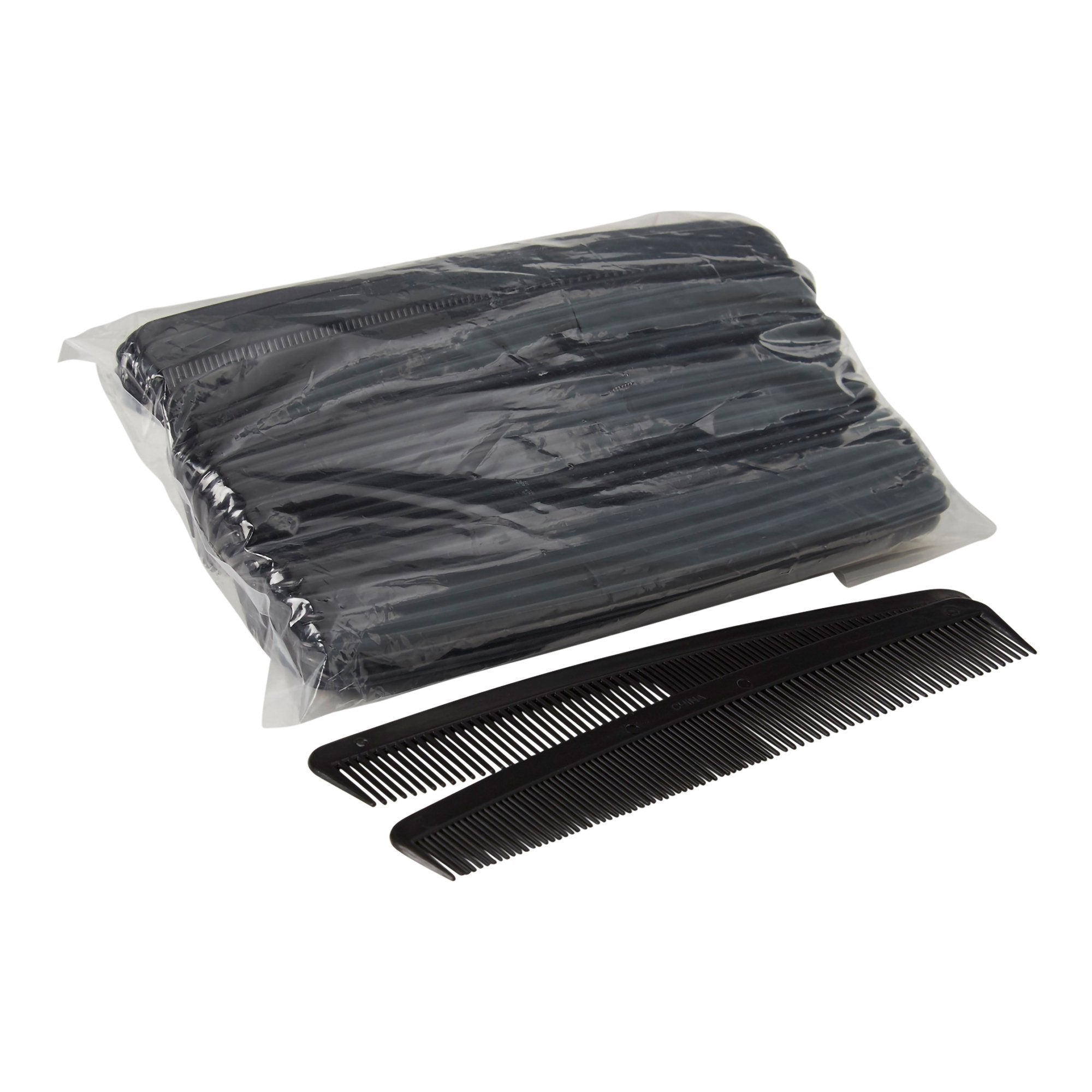 McKesson 7" Black Plastic Hair Comb (36 Units)