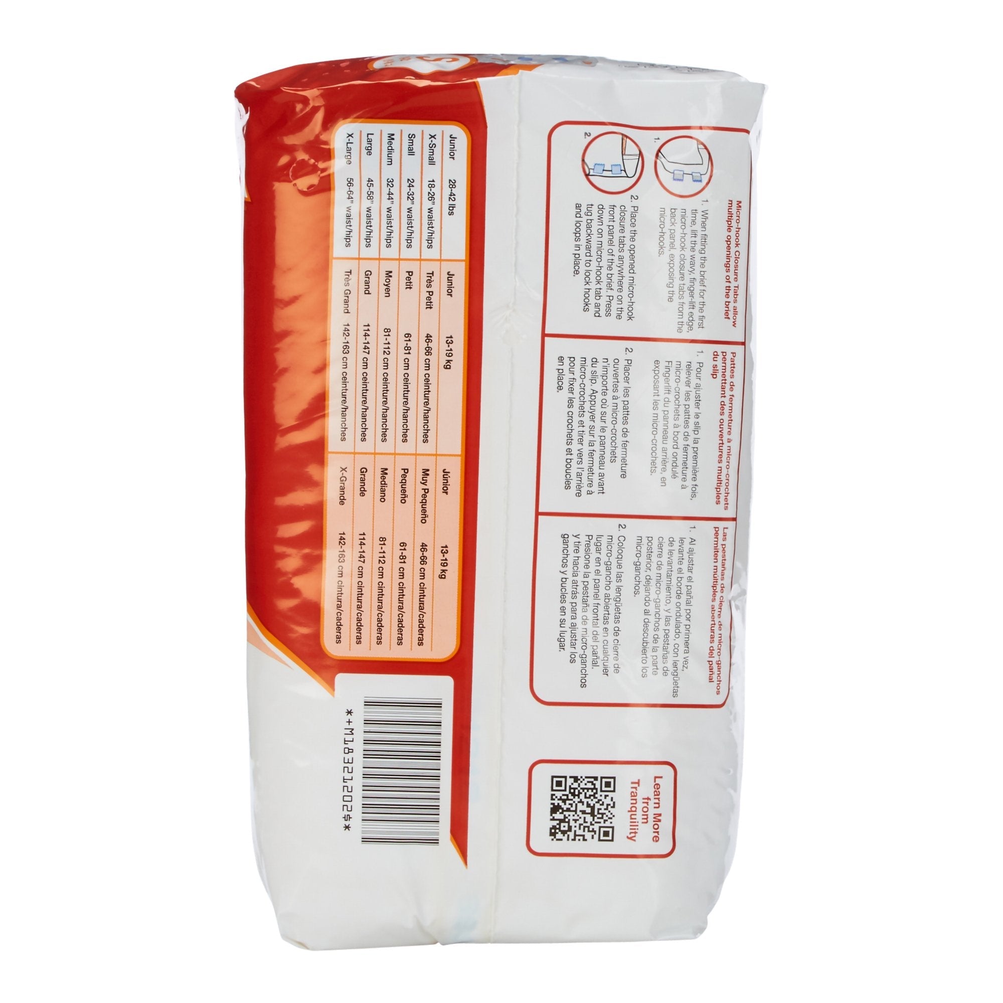 Tranquility® SlimLine® Small Incontinence Briefs - Heavy Absorbency (10 Pack)