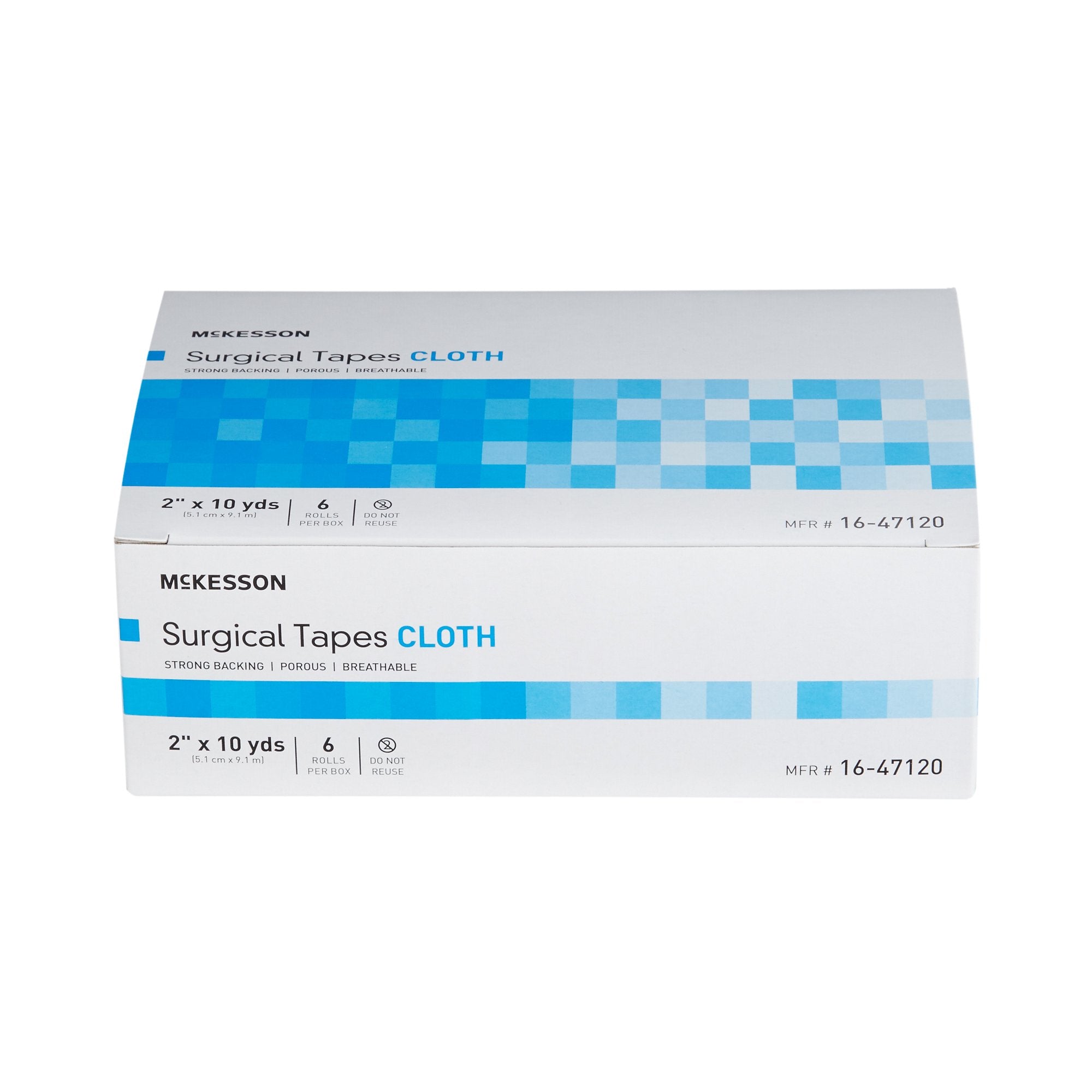 McKesson Silk-Like Cloth Medical Tape, 2 Inch x 10 Yard, White (6 Units)