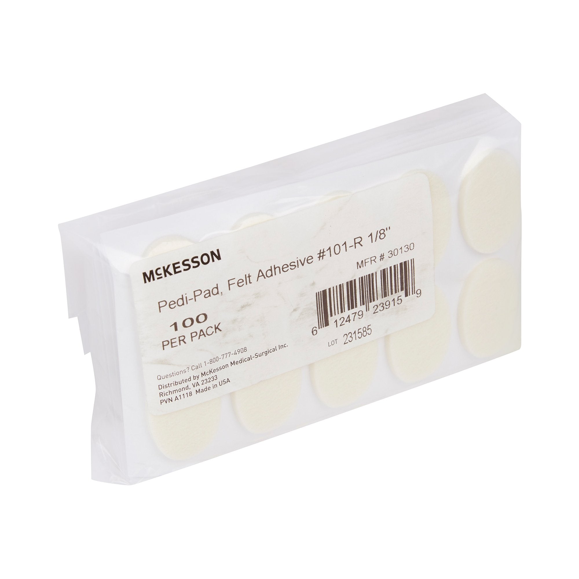 McKesson Pedi-Pad Protective Pad, Size 101 – Regular (100 Units)