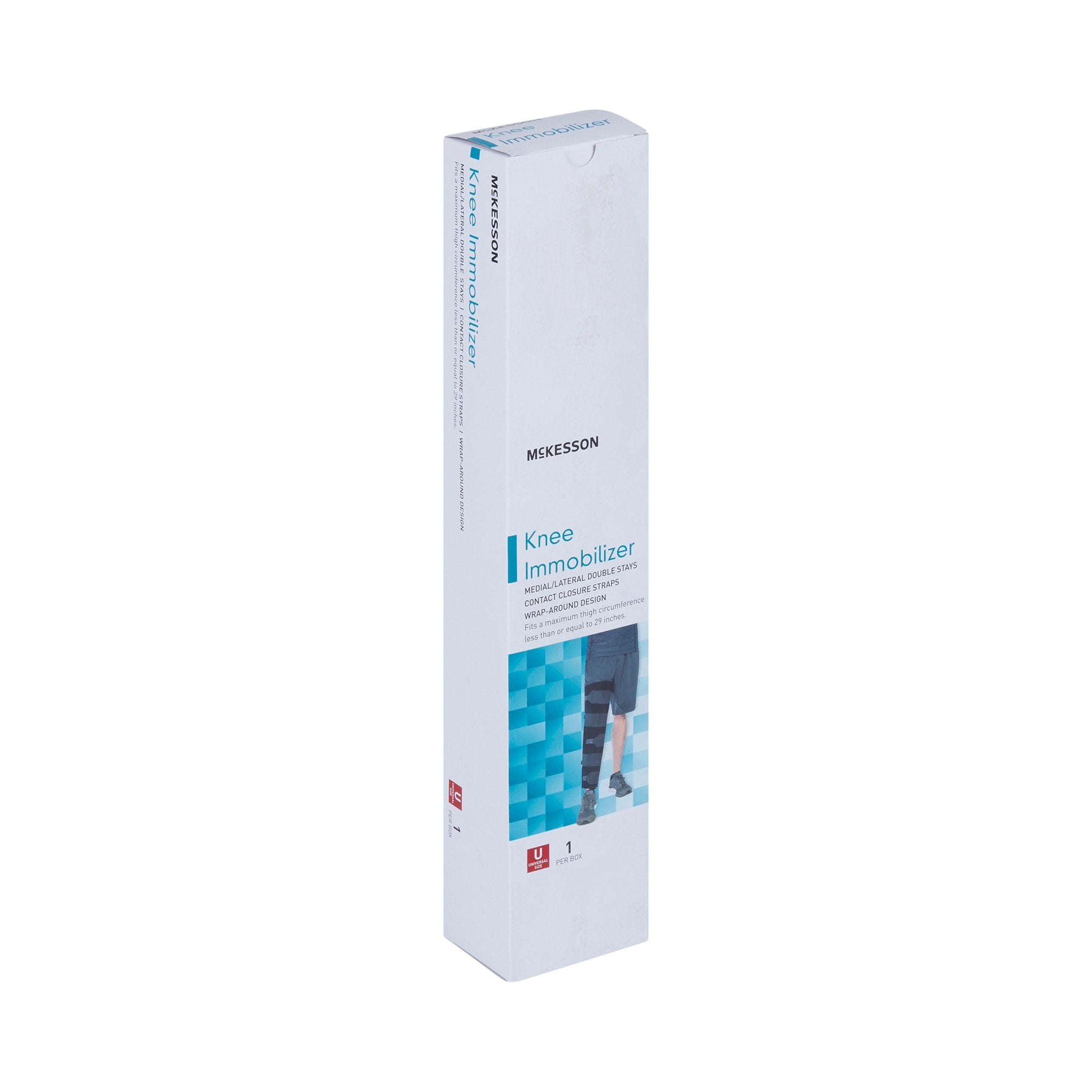 McKesson Knee Immobilizer, 16-Inch Length, One Size Fits Most (1 Unit)
