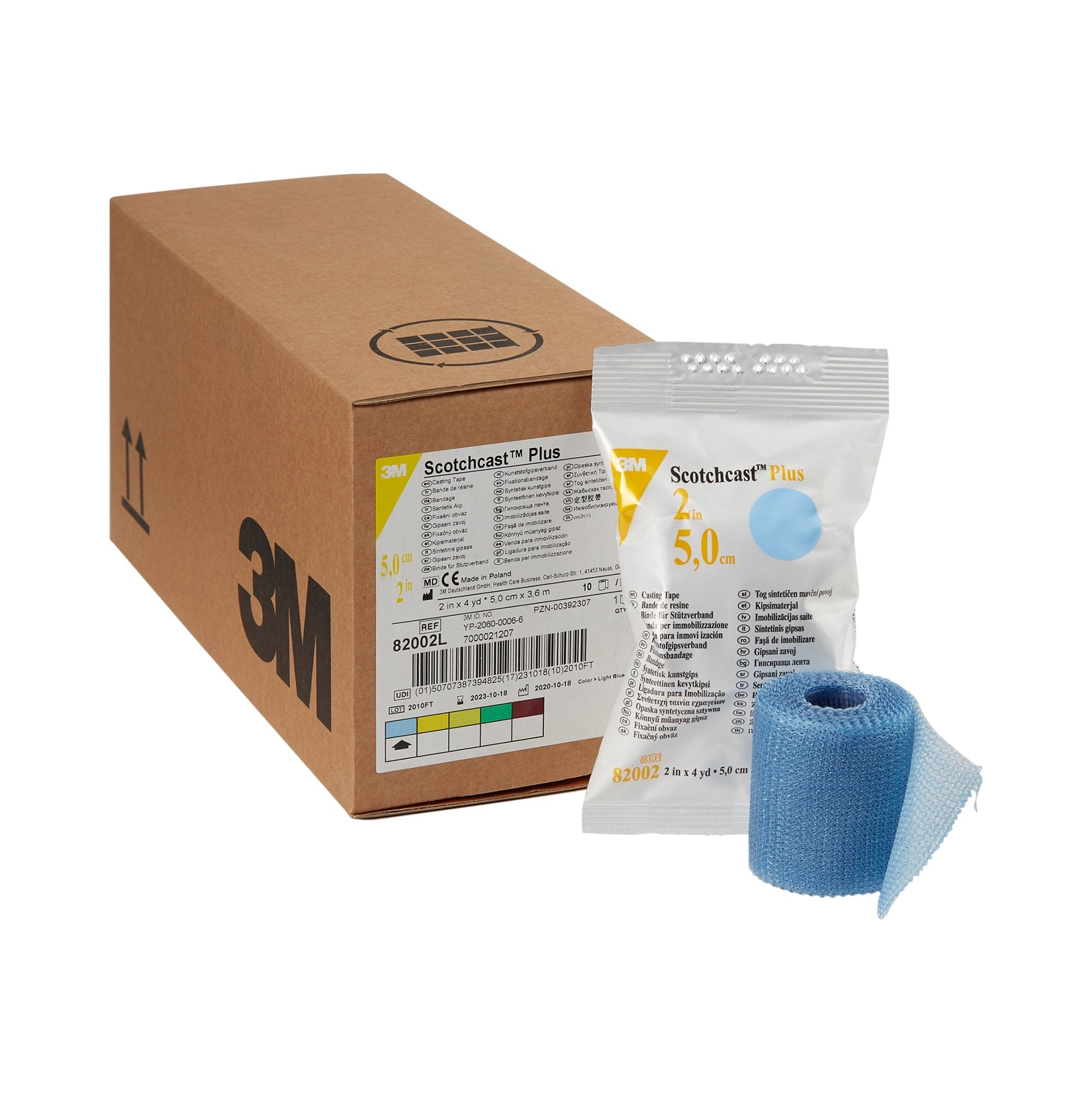 3M™ Scotchcast™ Plus Light Blue Cast Tape, 2 Inch x 4 Yard (10 Units)