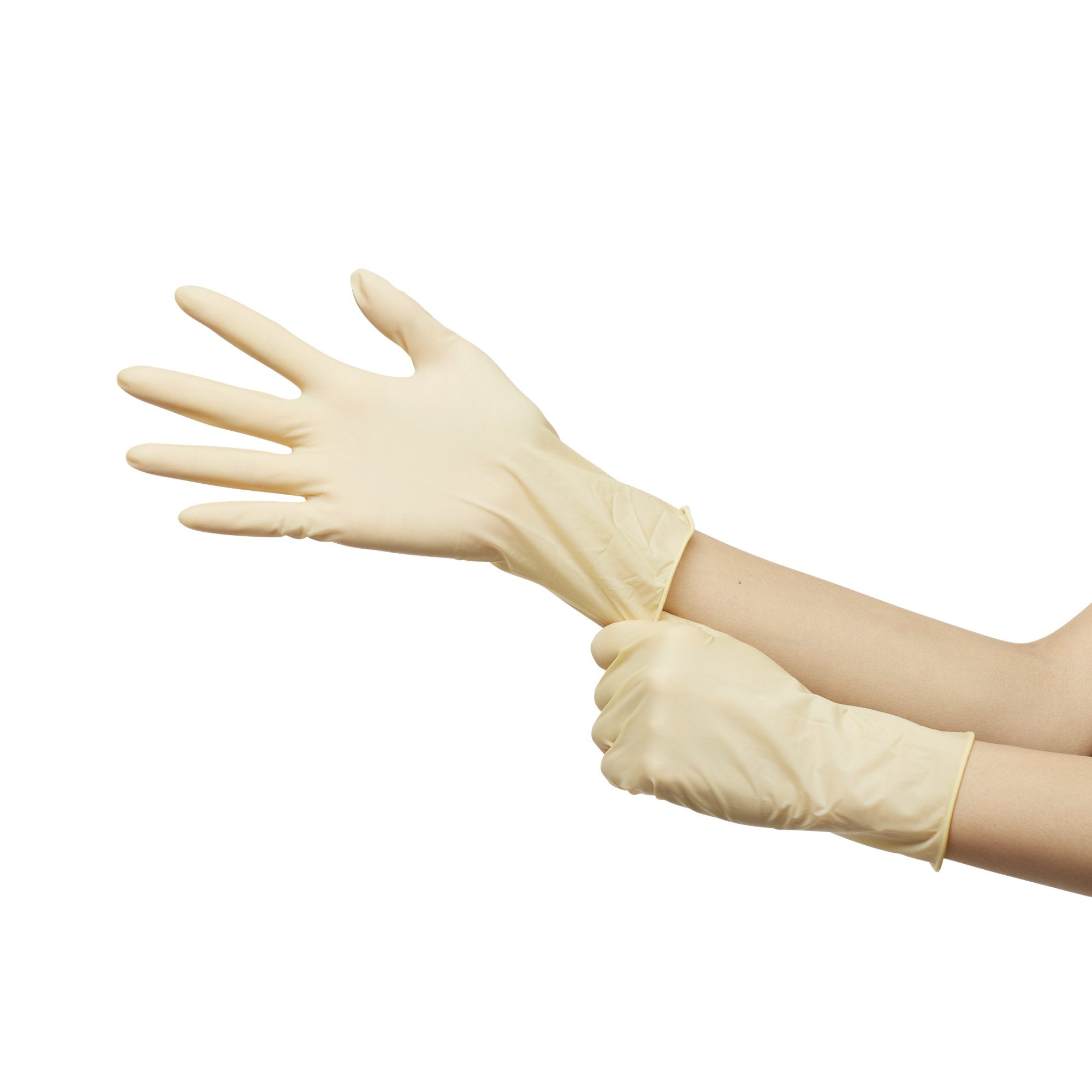 McKesson Confiderm® Latex Exam Glove, Small, Ivory (100 Units)