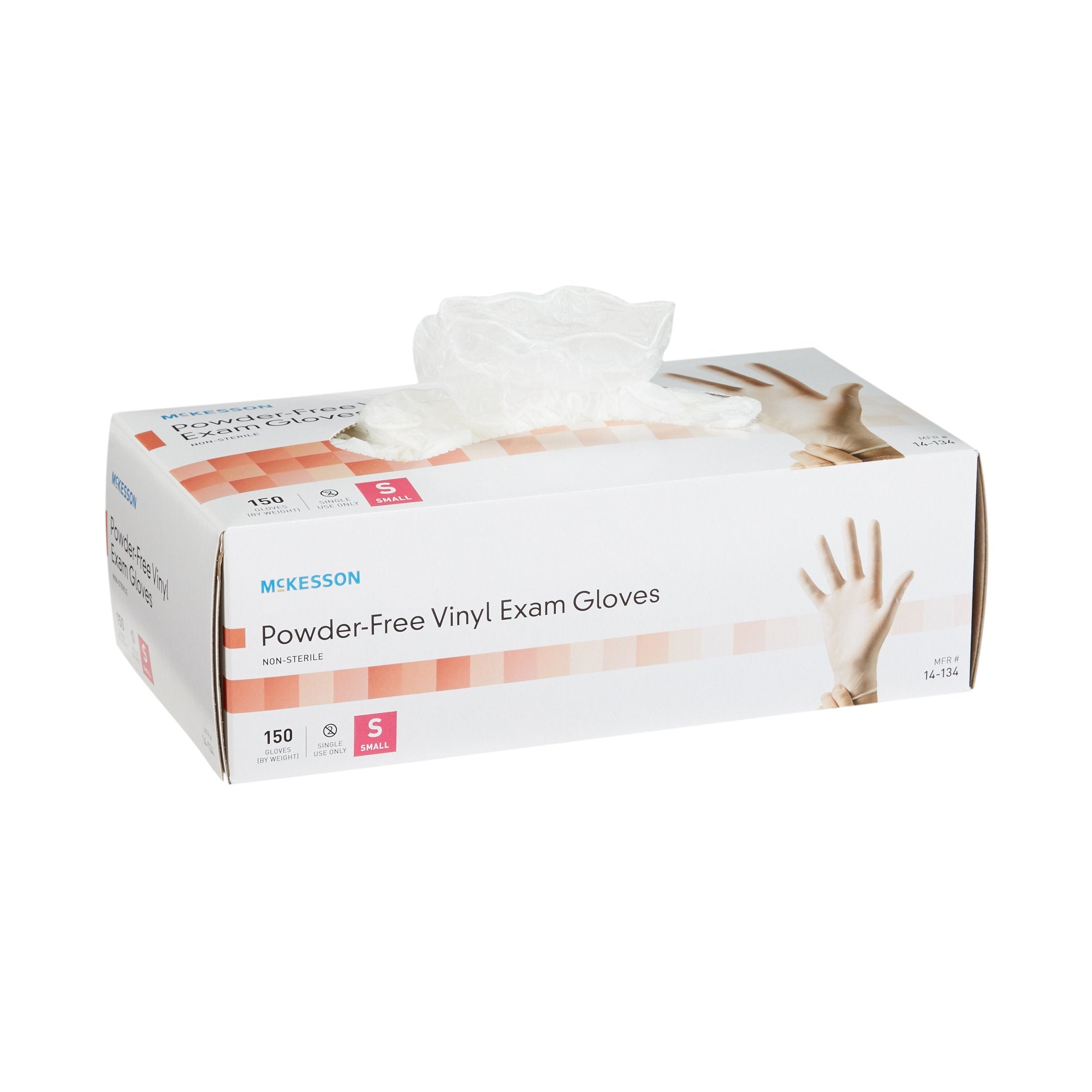 McKesson Vinyl Exam Glove, Small, Clear (150 Units)