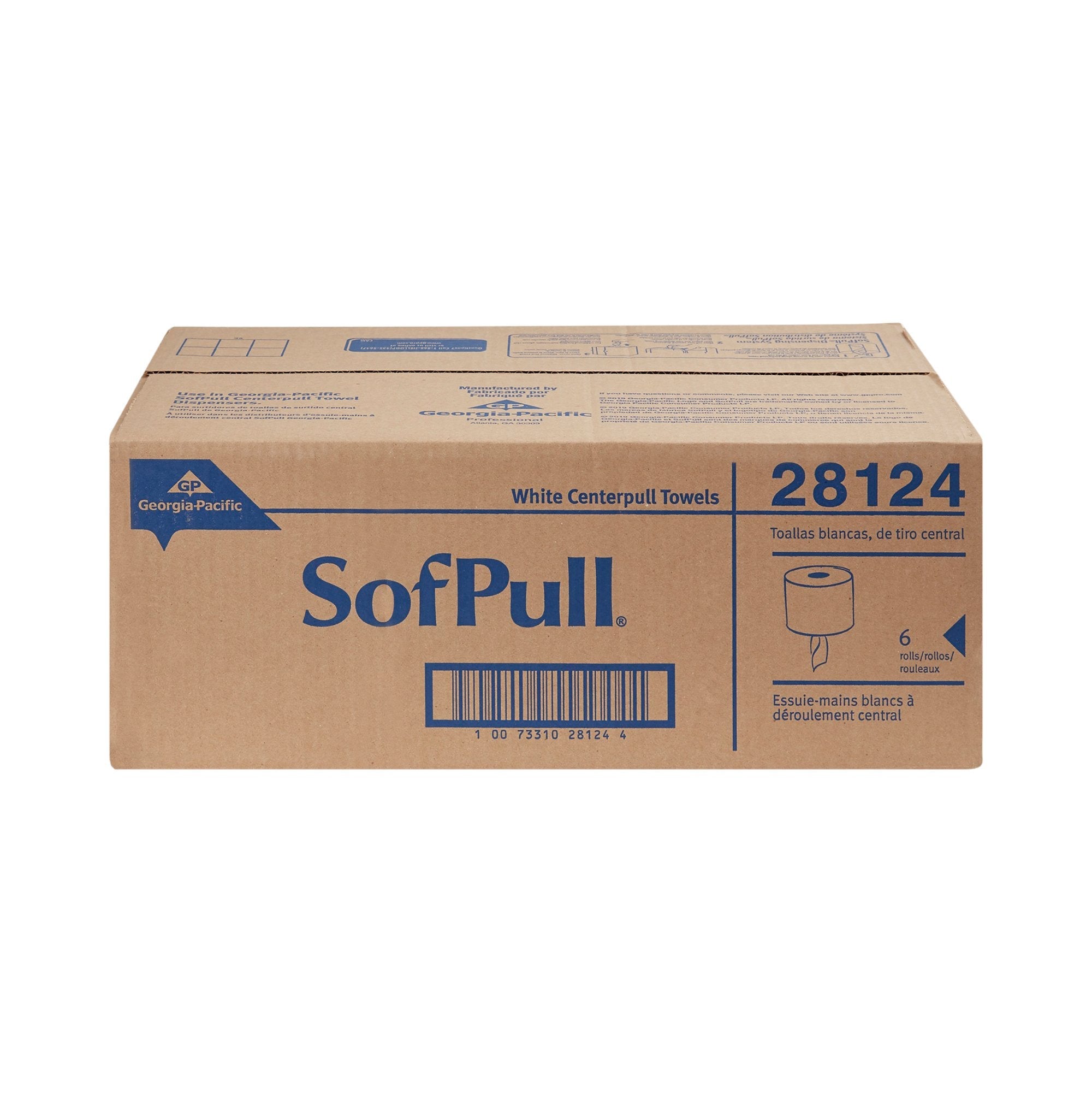 SofPull® White Paper Towel, 3,300 Feet, 6 Rolls per Case (6 Units)