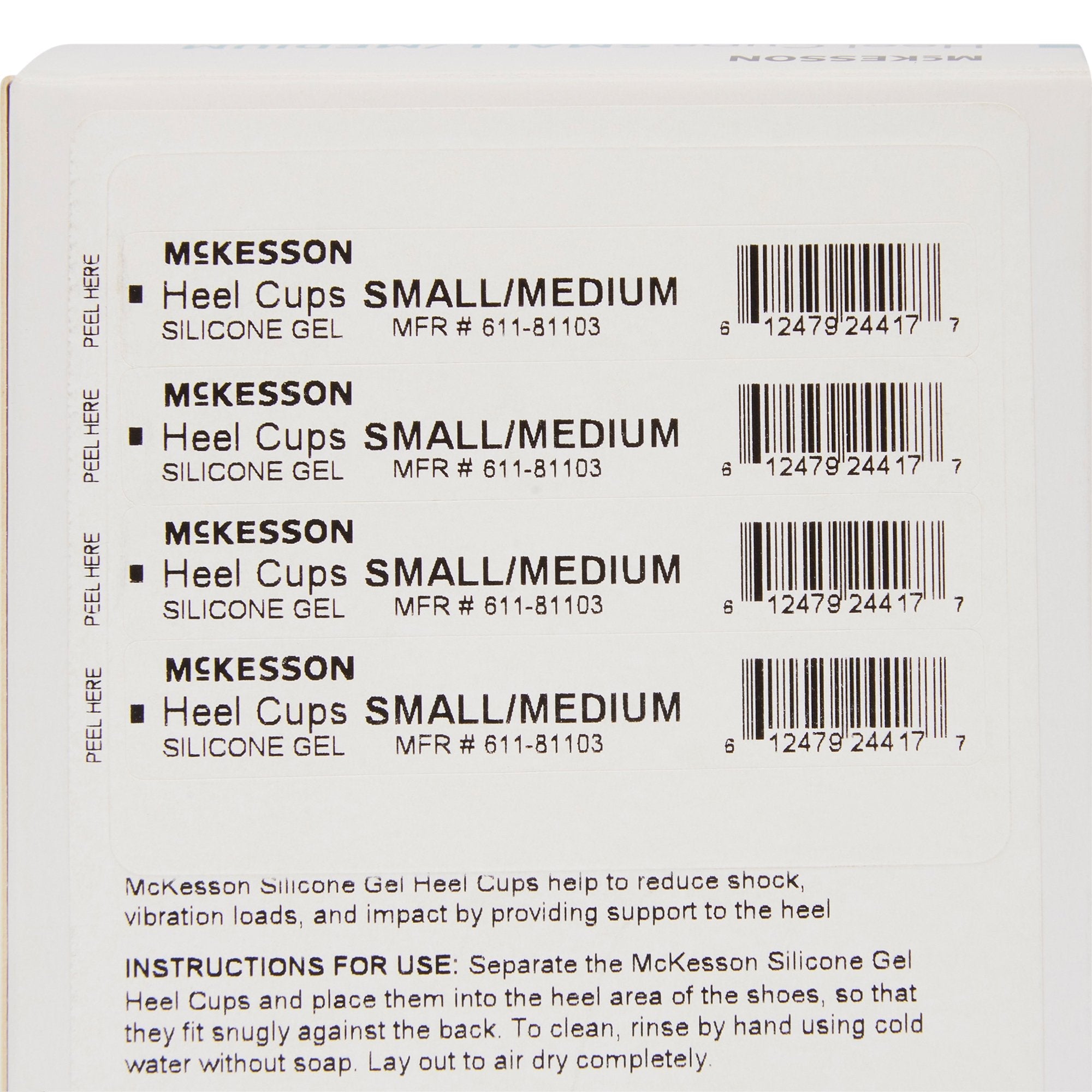 McKesson U-Shaped Heel Cup, Small / Medium (1 Unit)