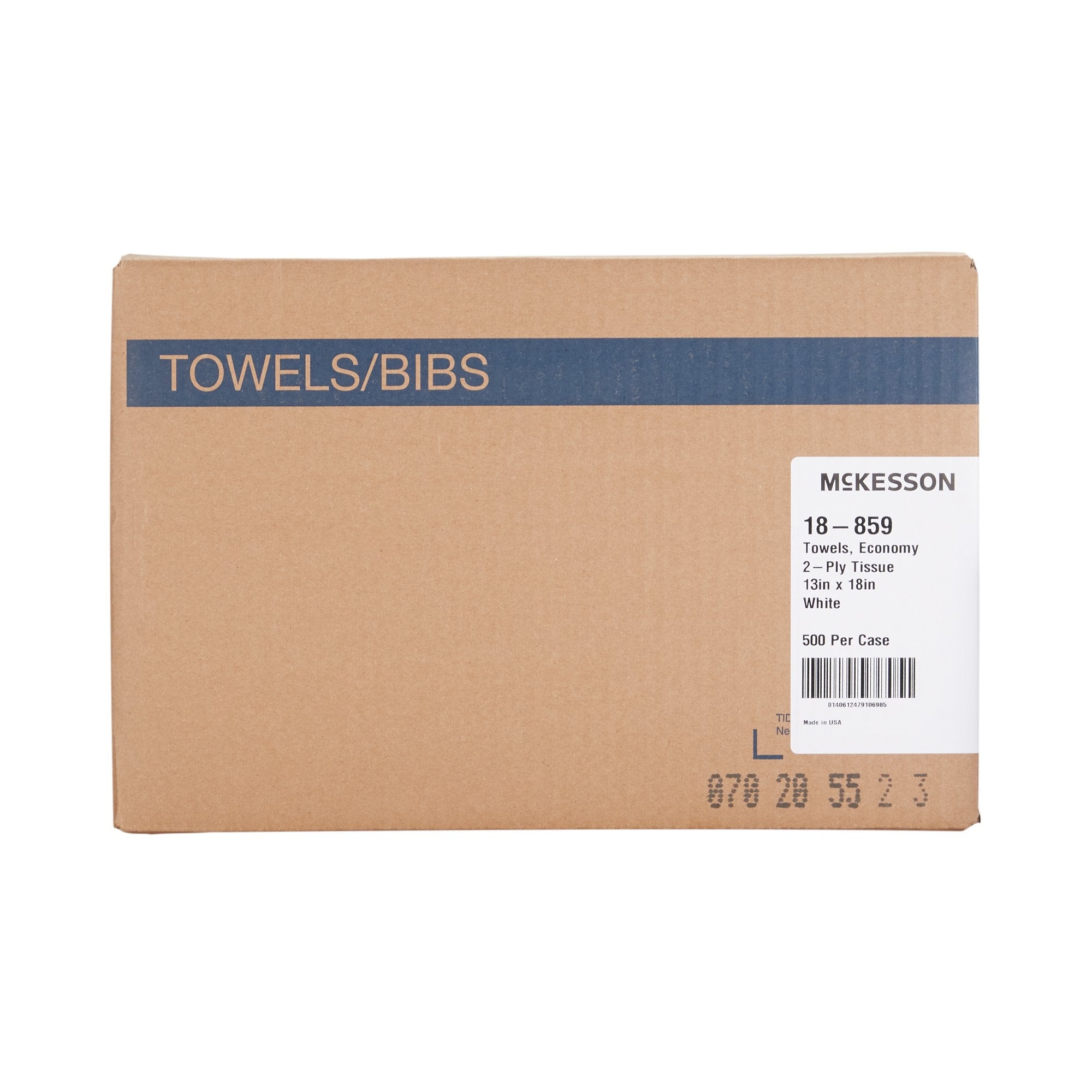 McKesson Economy Nonsterile White Procedure Towel, 13 x 18 Inch (500 Units)
