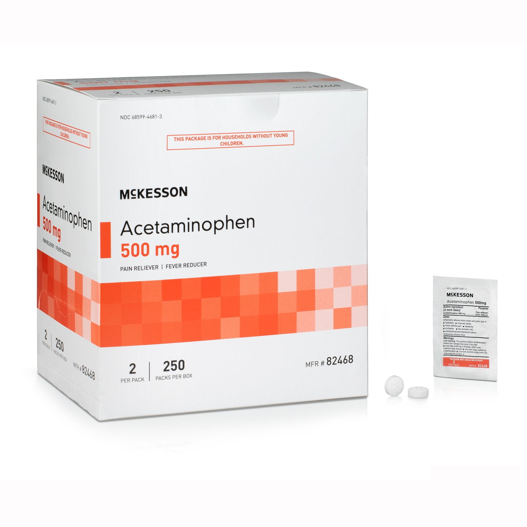 McKesson Acetaminophen Pain Relief (250 Units)