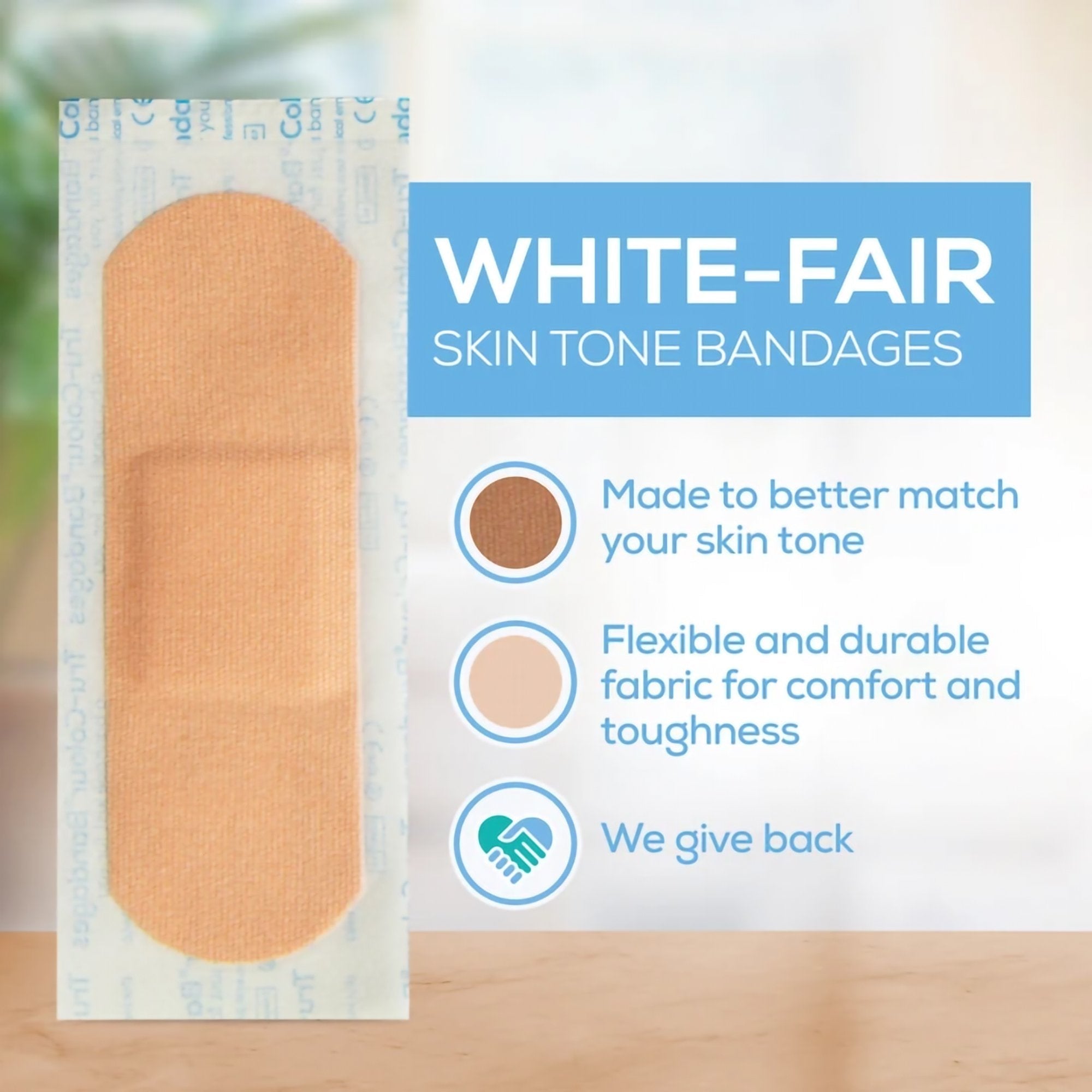 TruColour® Beige Adhesive Strip, 1 x 3 Inch (1500 Units)