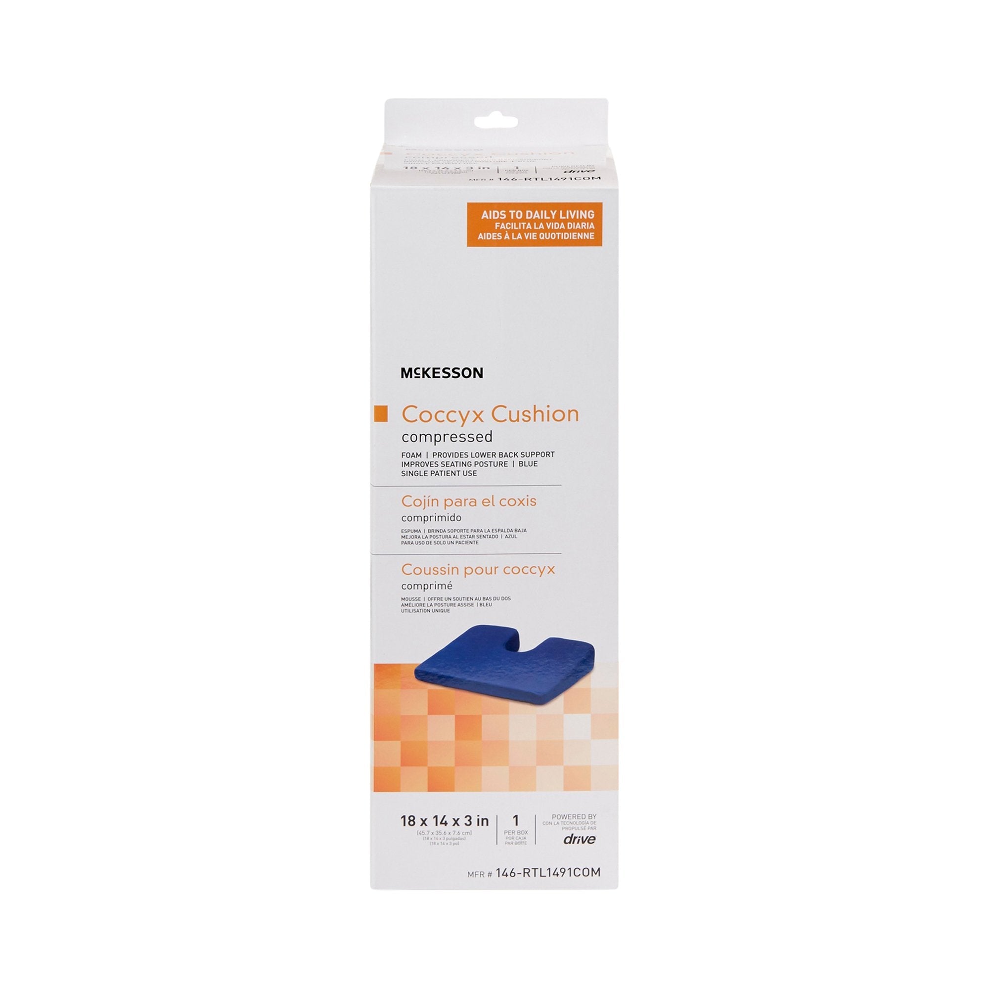 McKesson Compressed Coccyx Cushion (1 Unit)