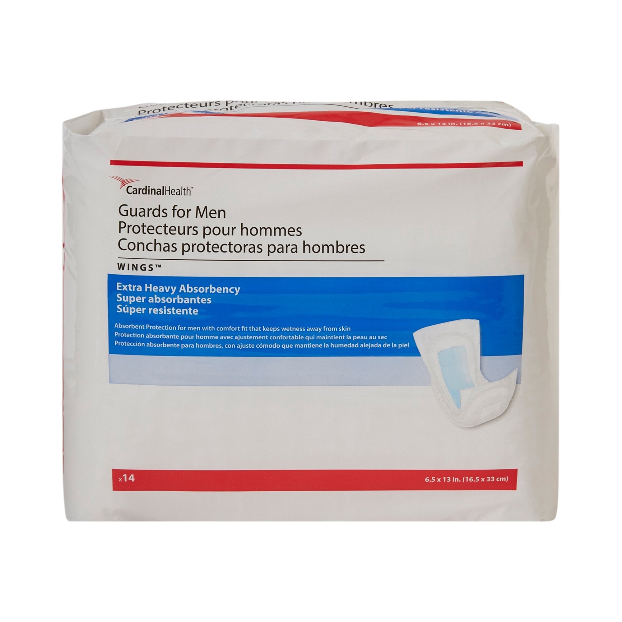 Sure Care Bladder Control Pads, Heavy Absorbency, Adult, Male, Disposable, 6-1/2 X 13 Inch (14 Units)