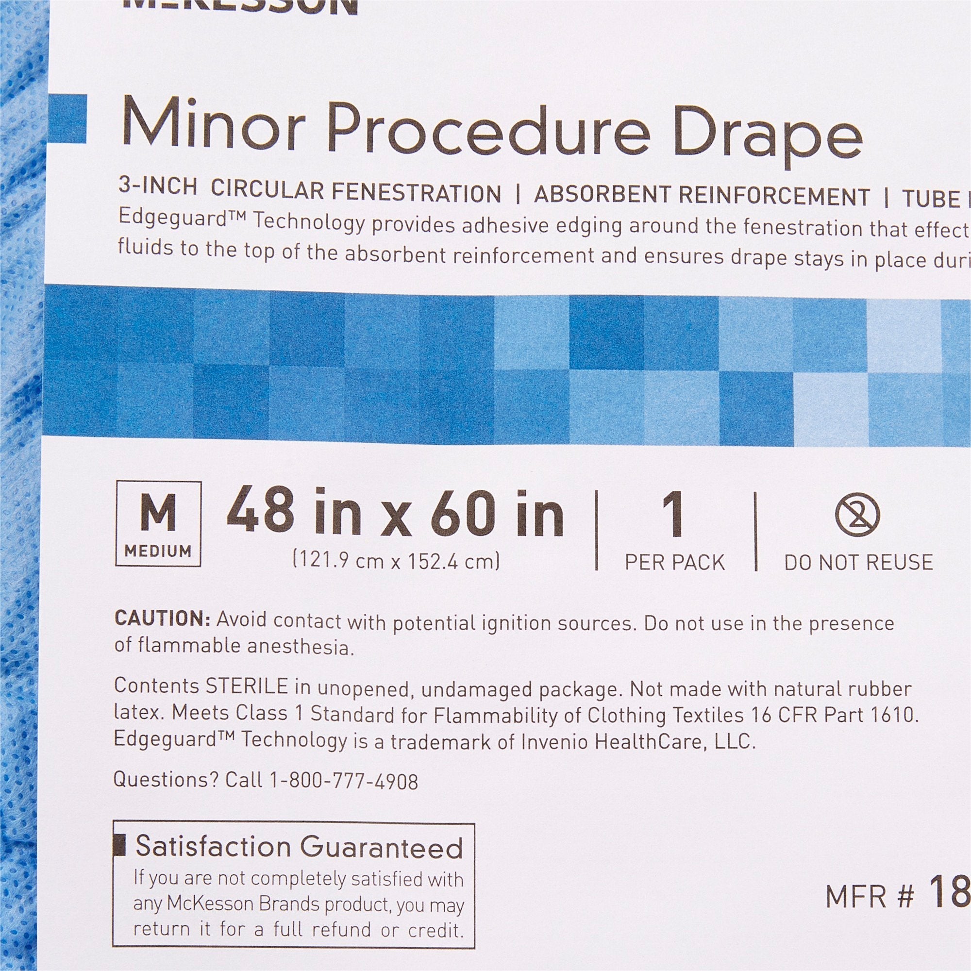 McKesson Sterile Minor Procedure Surgical Drape, 48 x 60 Inch (1 Unit)