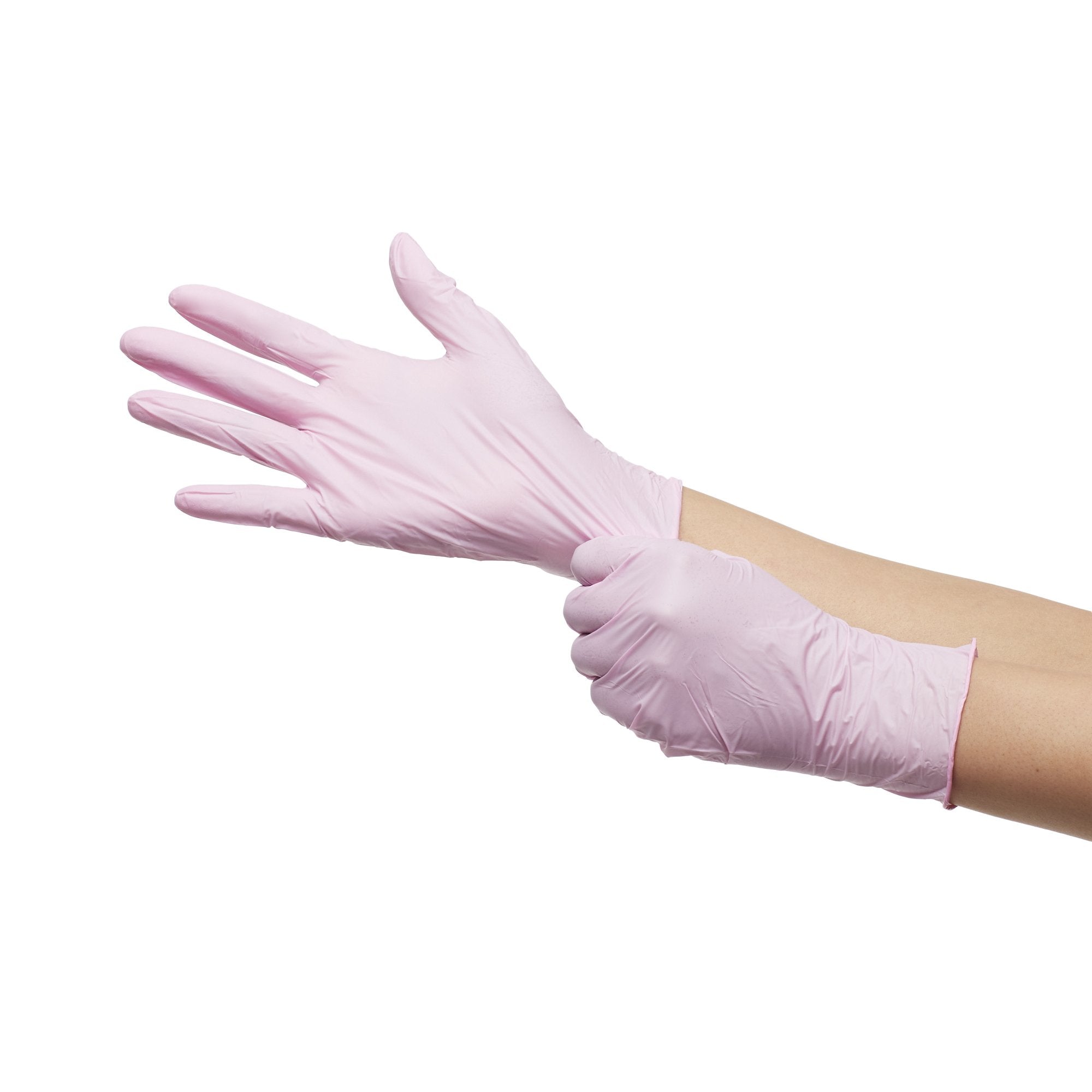 McKesson Pink Nitrile Exam Gloves Medium - Support Breast Cancer Research