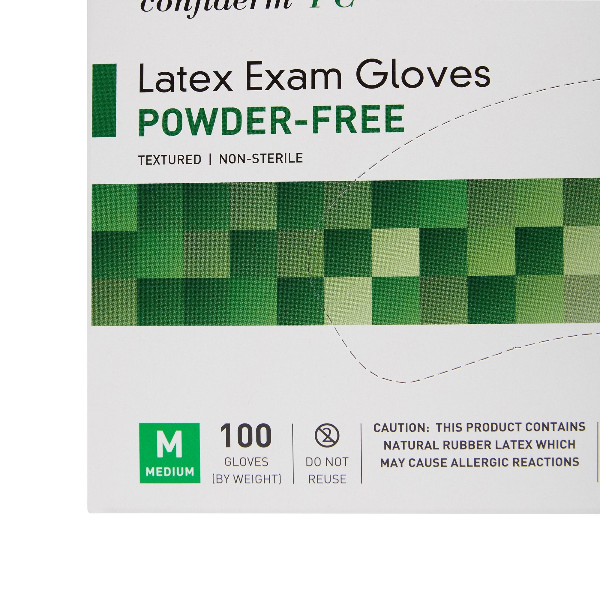 McKesson Confiderm® Latex Exam Glove, Medium, Ivory (100 Units)