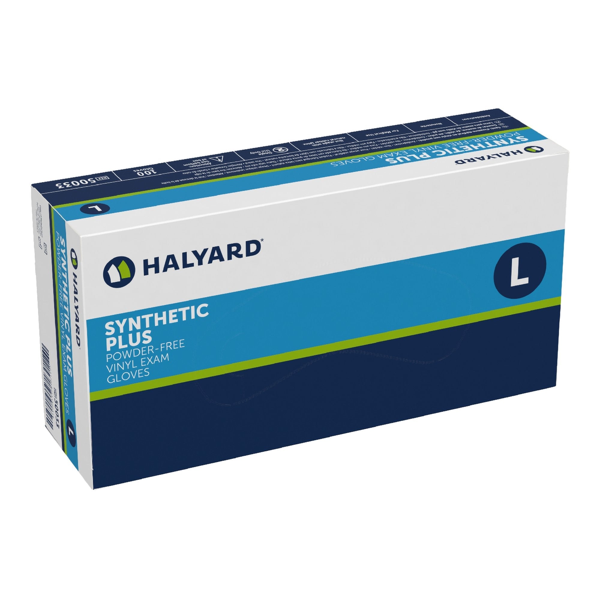 Halyard™ Vinyl Exam Glove, Large, White (100 Units)