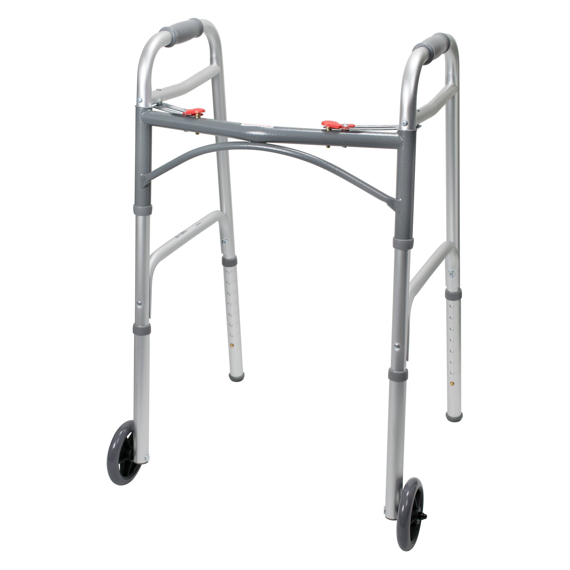 McKesson Folding Walker with Adjustable Height - Lightweight, 350lb Capacity