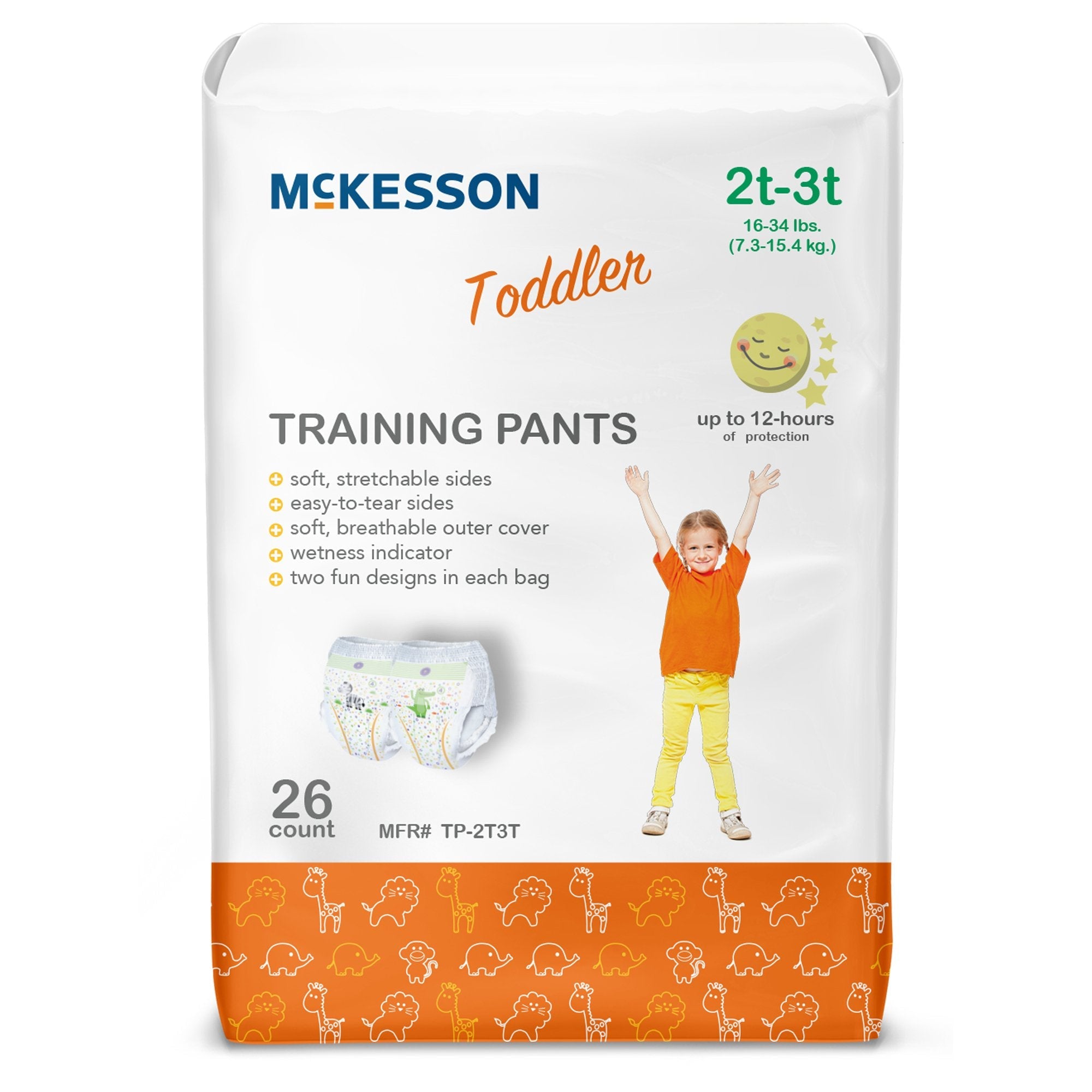 McKesson Training Pants, 2T to 3T (1 Unit)