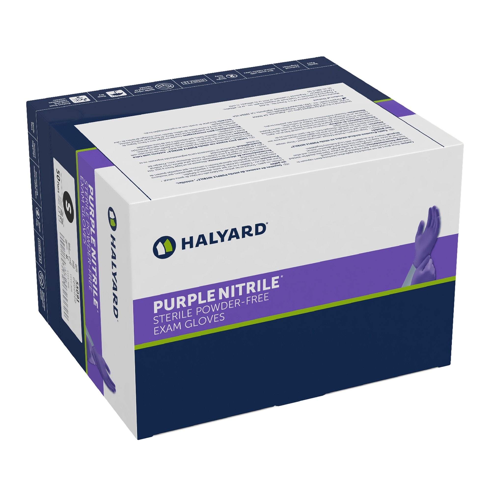 Purple Nitrile® Nitrile Exam Glove, Small (50 Units)