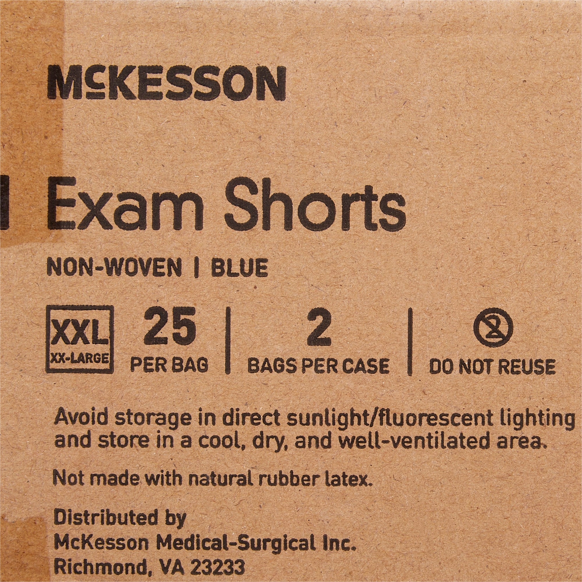 McKesson Patient Exam Shorts, 2X-Large (25 Units)
