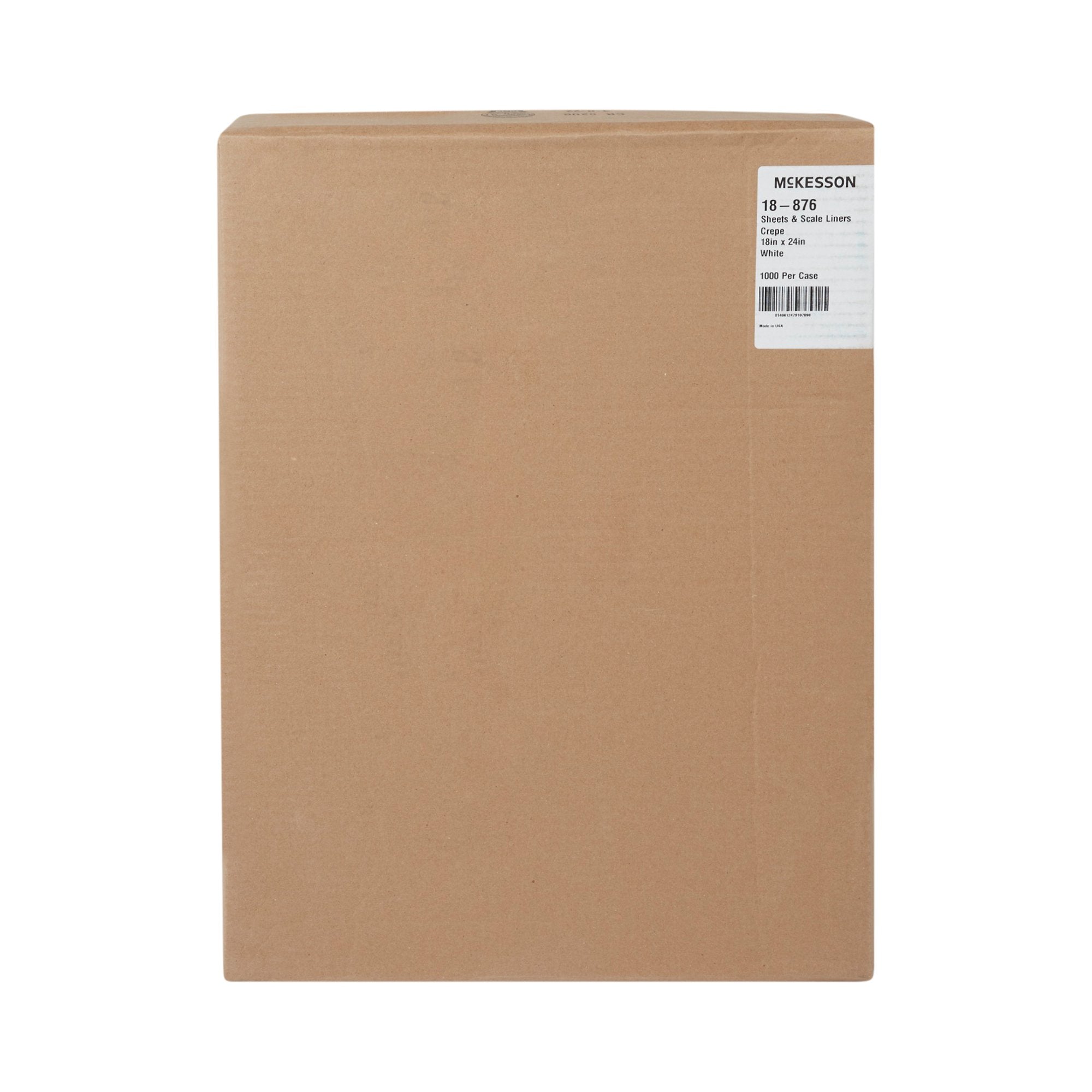 McKesson Crepe Scale Liner Paper, 18 Inch x 24 Inch, White (1000 Units)