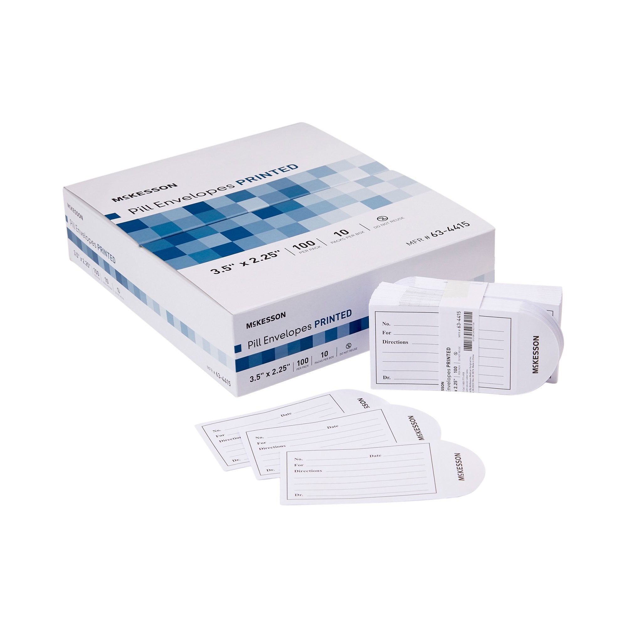 McKesson Pill Envelope, 3½ x 2¼ Inch (10 Units)