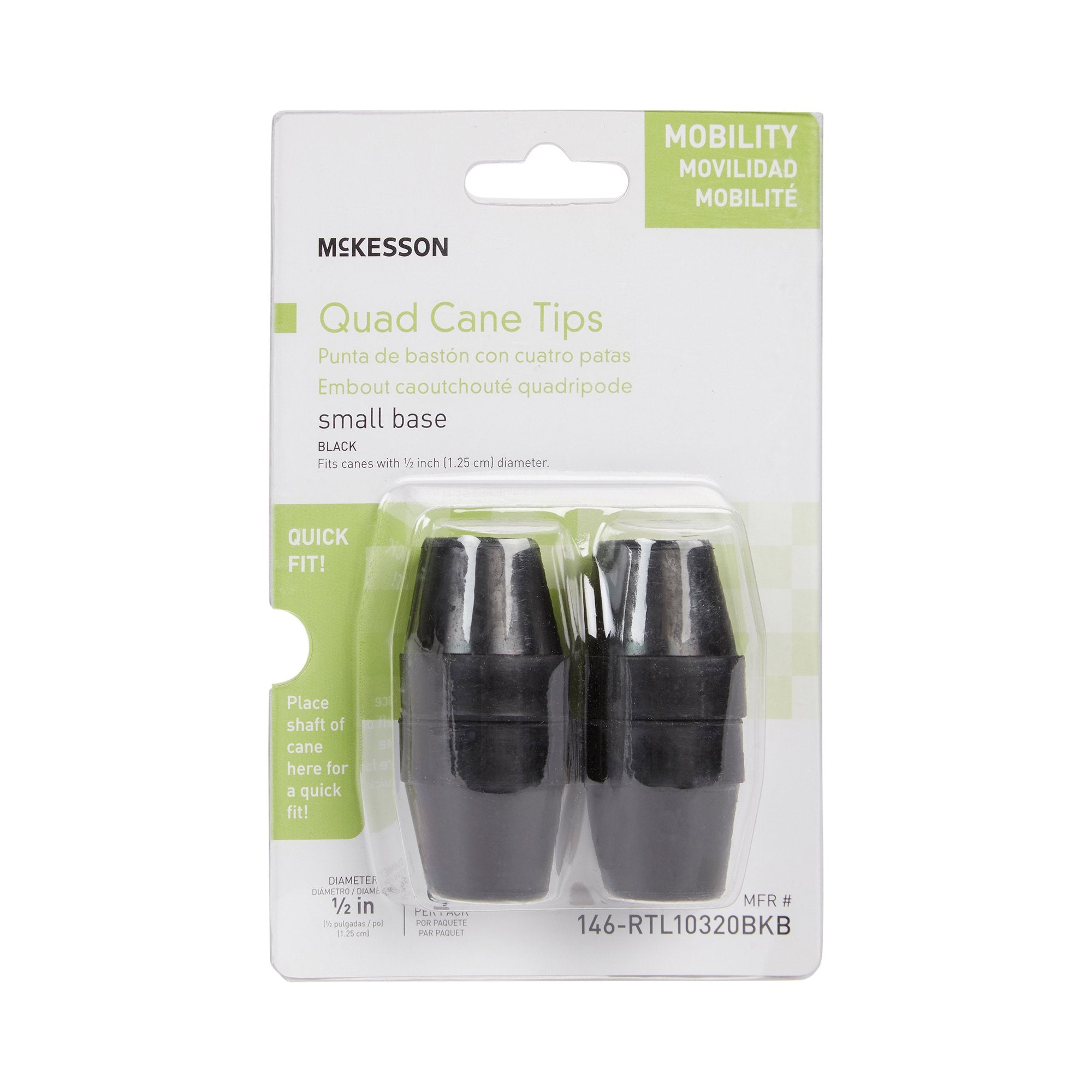 McKesson Quad Cane Tips (4 Units)
