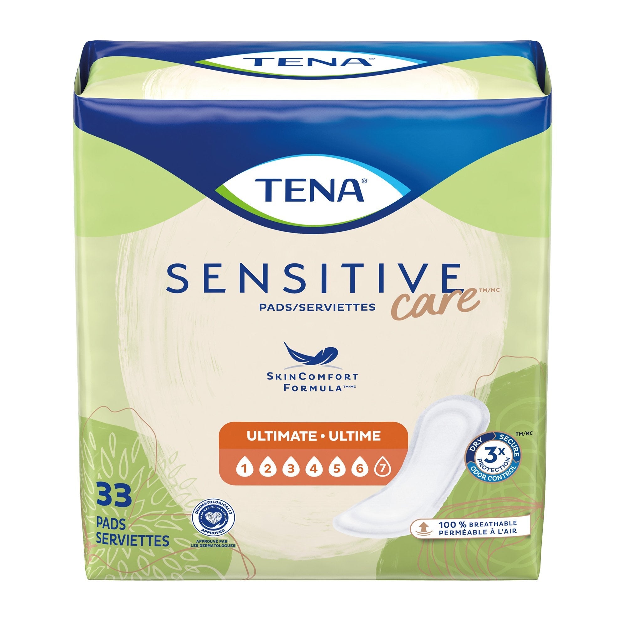 Tena Intimates Ultimate 16" Bladder Control Pads, Heavy Absorbency (33-Pack)