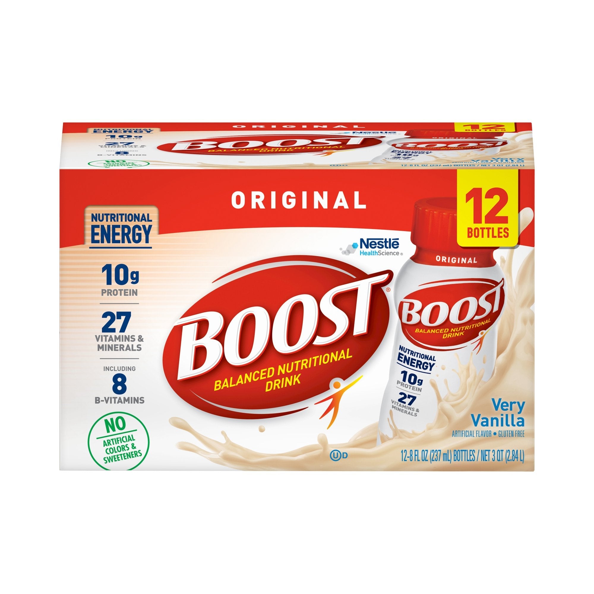 Boost® Original Vanilla Balanced Nutritional Drink, 8-ounce bottle (12 Units)