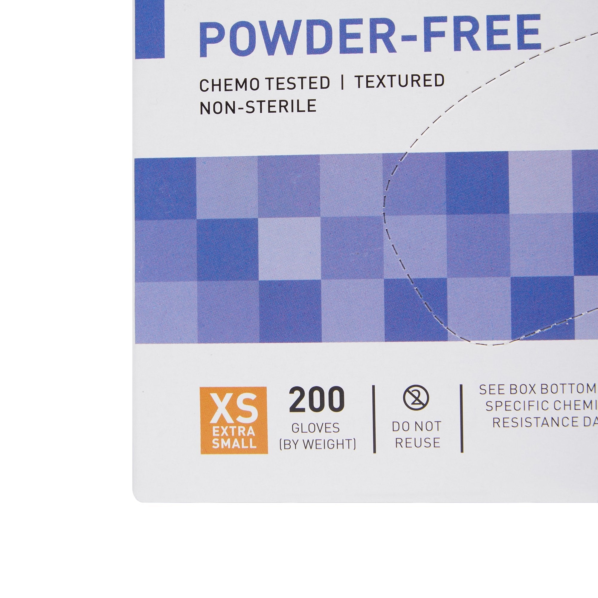 McKesson Confiderm® 3.5C Nitrile Exam Glove, Extra Small, Blue (200 Units)