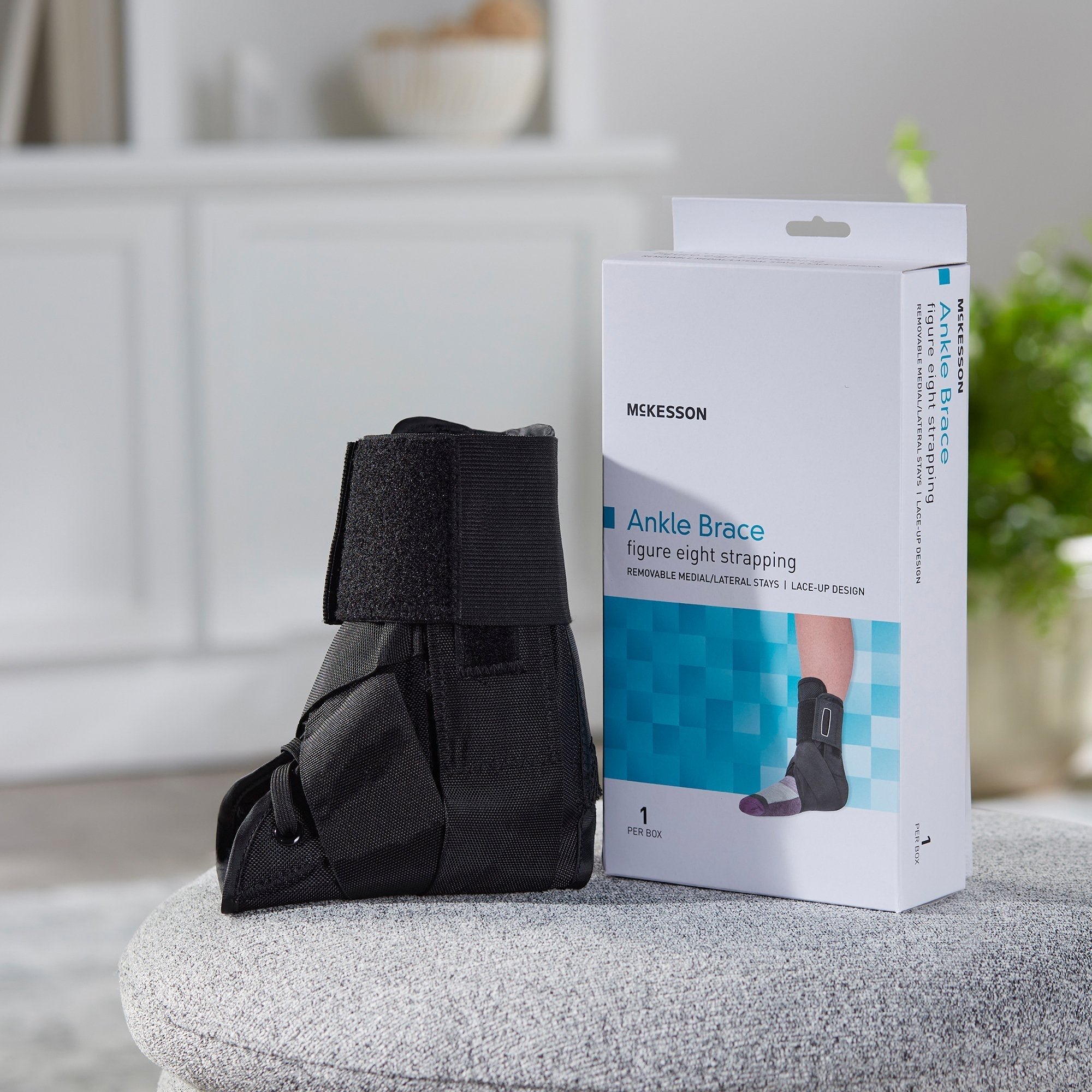 McKesson Low Profile Open Heel Open Toe Ankle Brace, Extra Large (1 Unit)