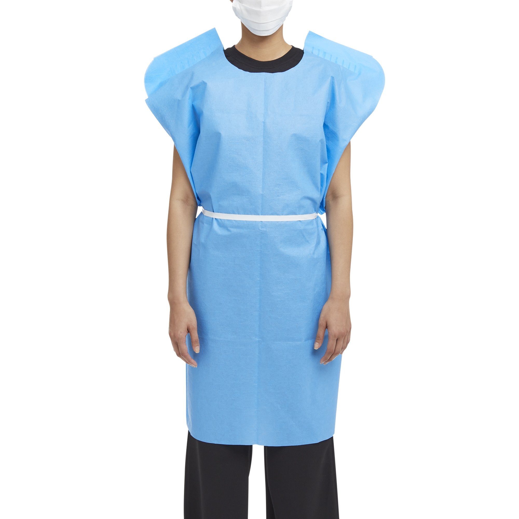 McKesson Patient Exam Gown, Blue (50 Units)