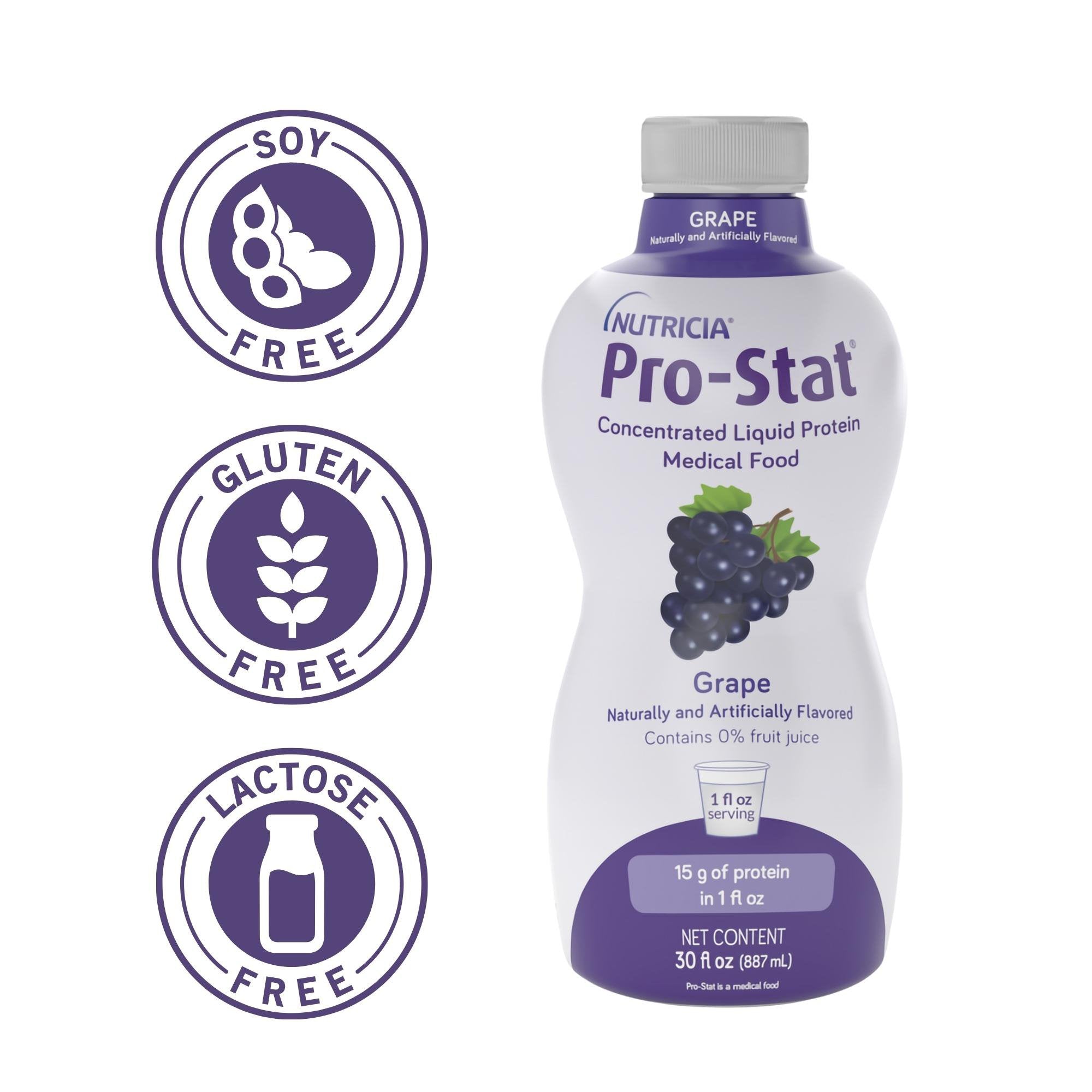 Pro-Stat® Sugar-Free Grape Complete Liquid Protein, 30-ounce Bottle (1 Unit)
