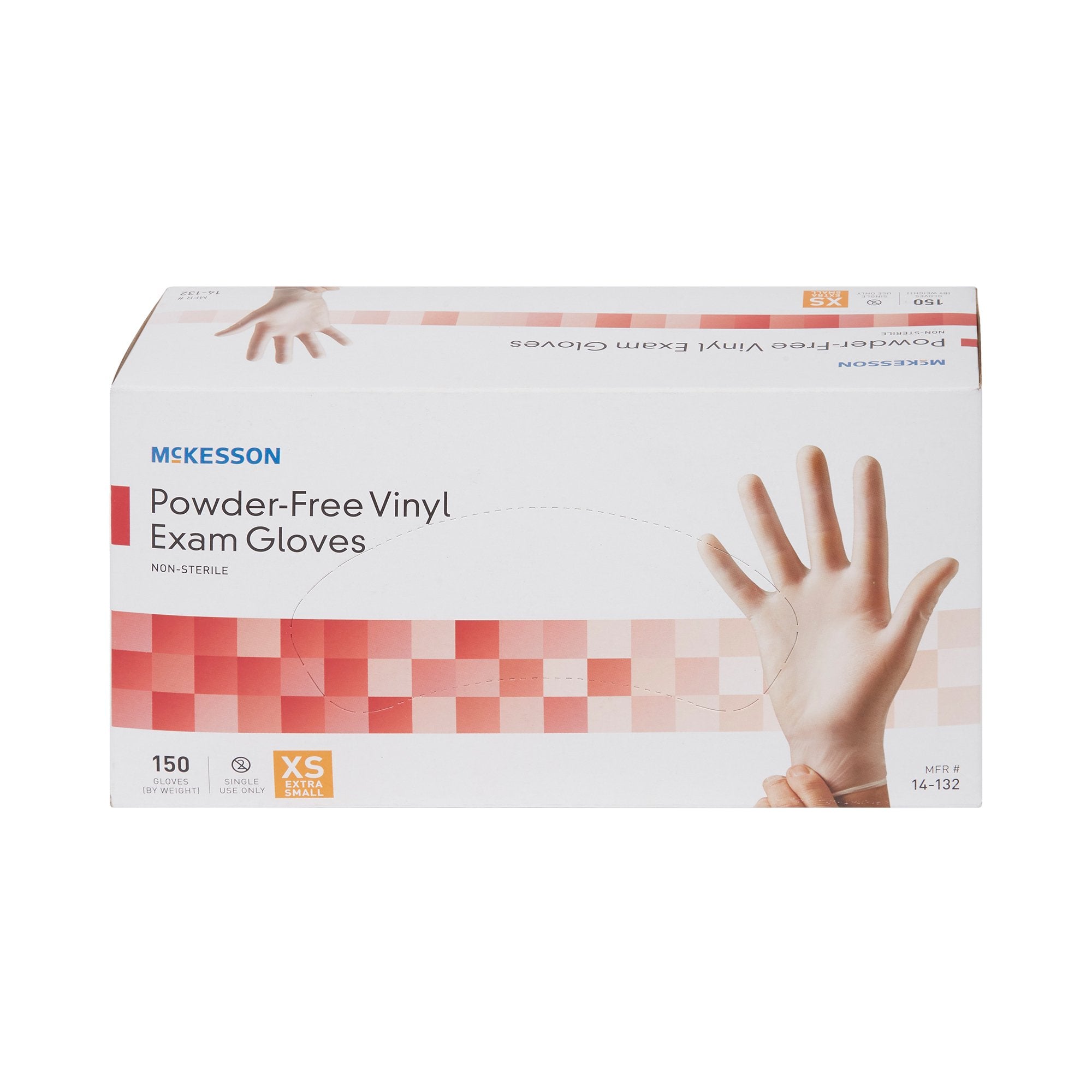 McKesson Vinyl Exam Glove, Extra Small, Clear (150 Units)