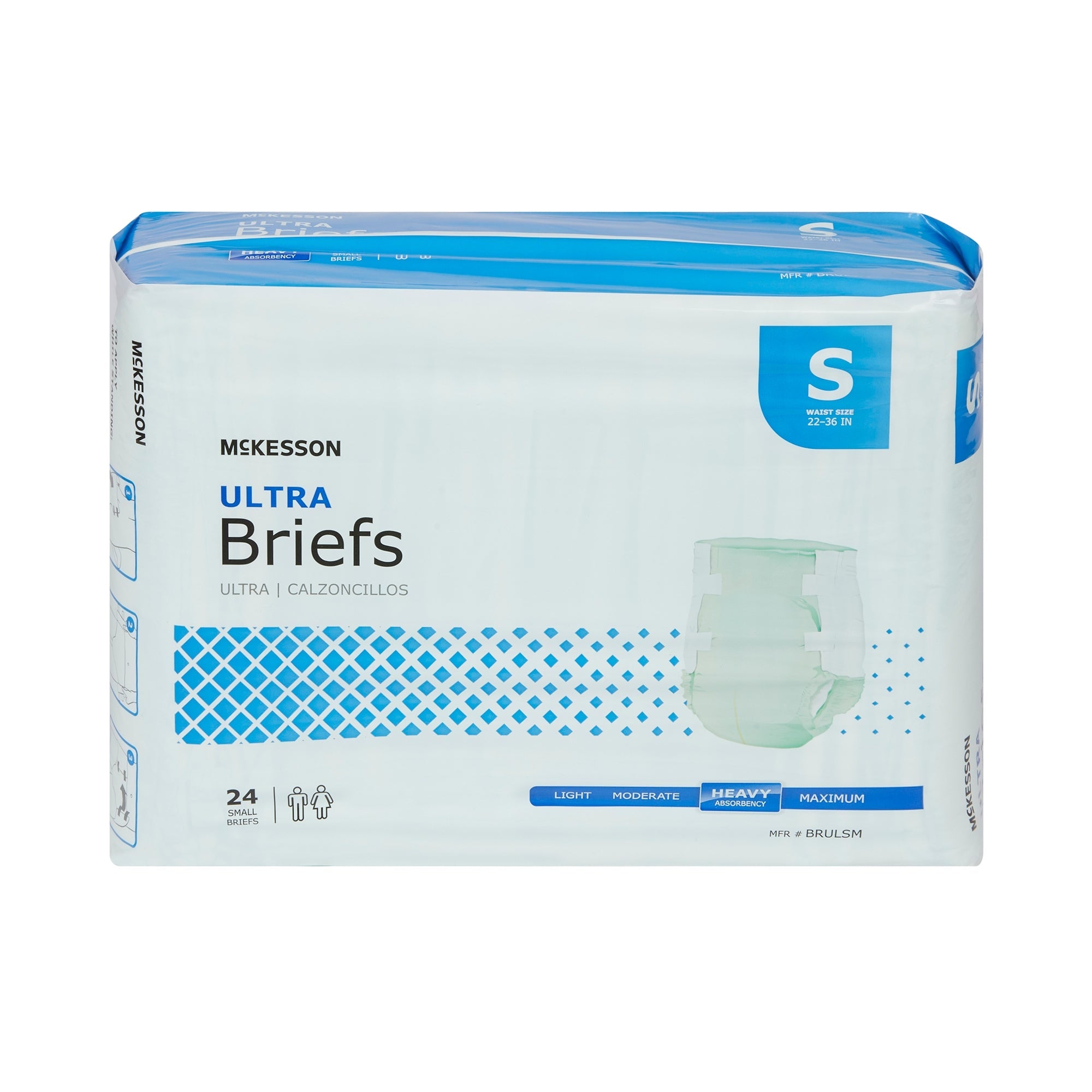McKesson Ultra Small Incontinence Briefs, Heavy Absorbency - 1 Pack