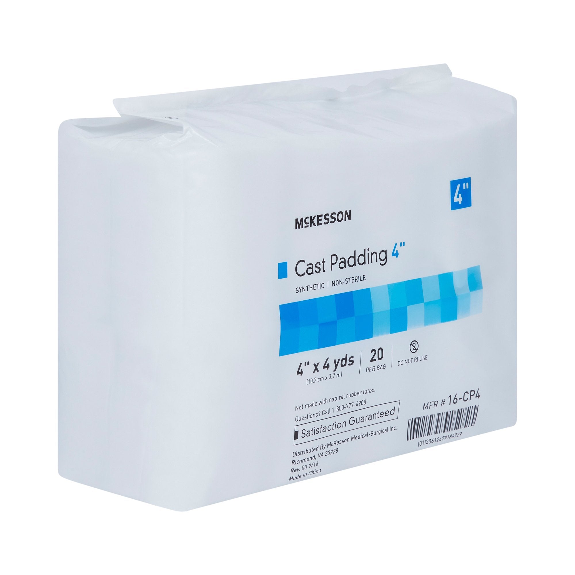 McKesson White Polyester Cast Padding, 4 Inch x 4 Yard (20 Units)