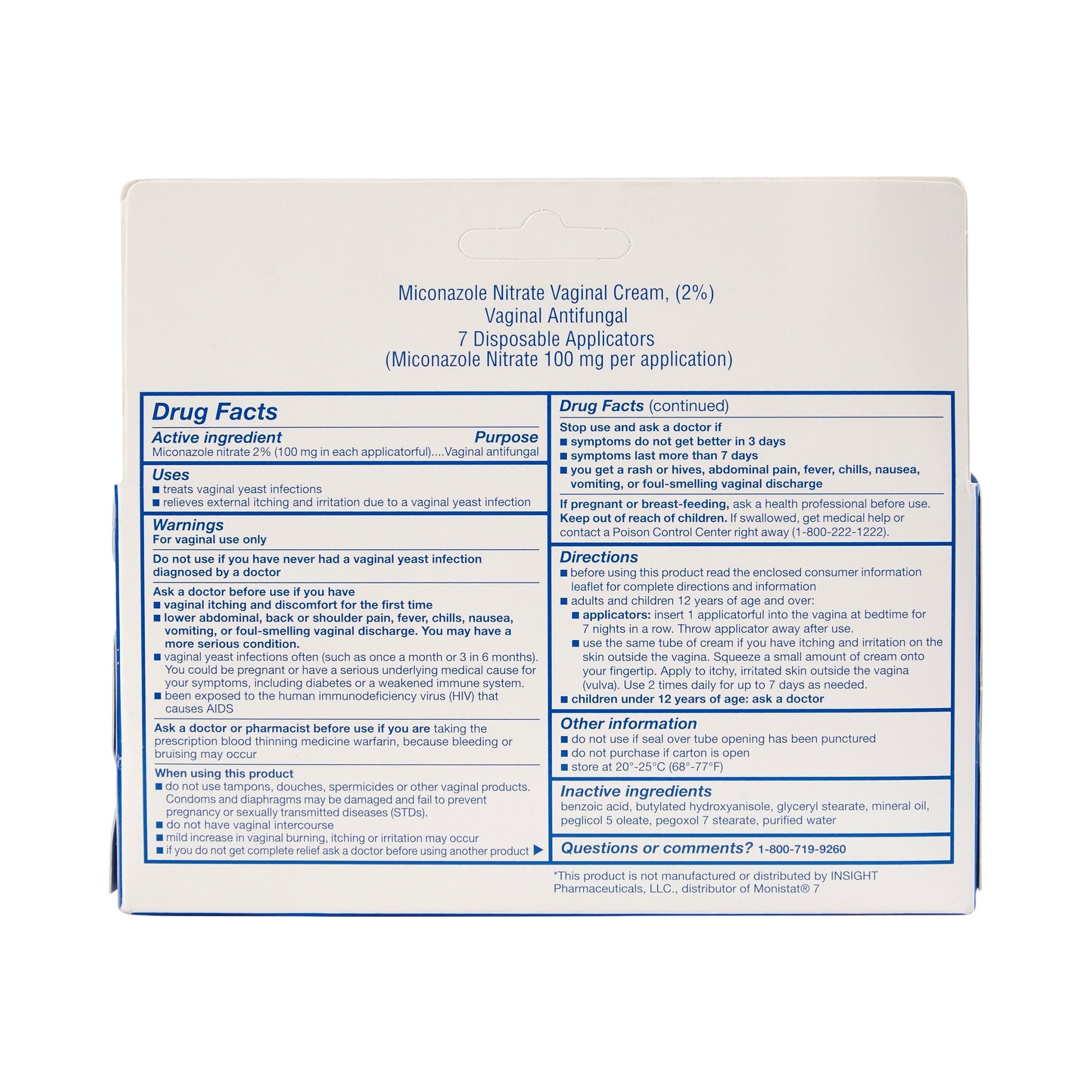 sunmark® Miconazole 7 Vaginal Antifungal Disposable Applicators (1 Unit)