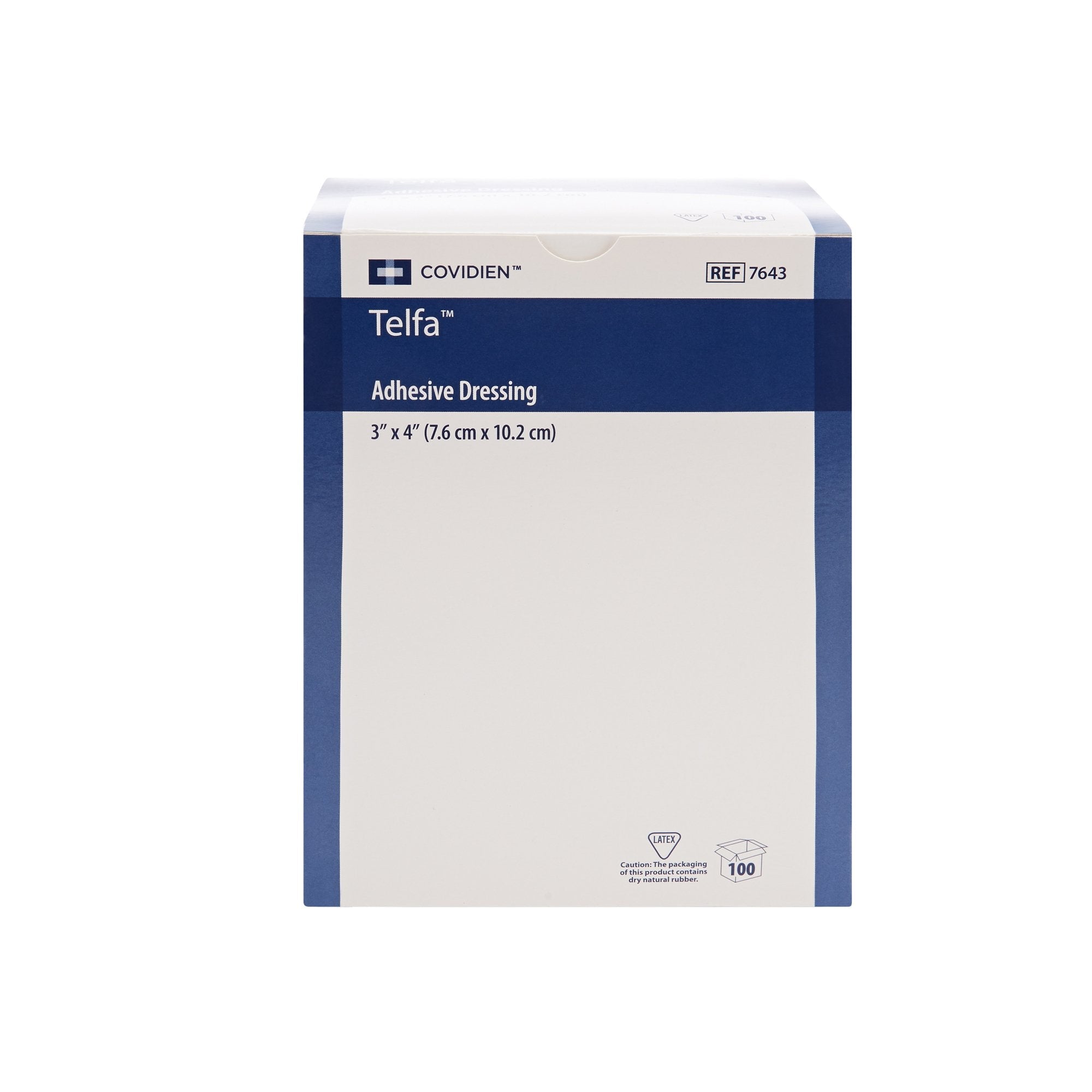 Telfa™ Adhesive Dressing, 3 x 4 Inch (100 Units)
