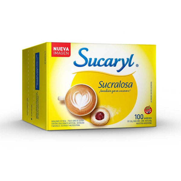 100 Units of 0.8Gr/0.028Oz Sucaryl Sweetener in Sucralose Sachets - Zero Calories, Carbs & Sugar 0.8Gr / 0.028Oz