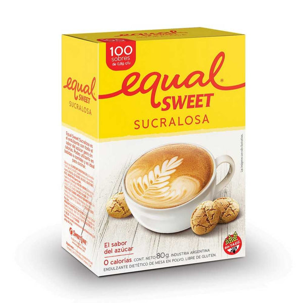 100 Units of Equalsweet Sucralose Zero-Calorie Sweetener - No Aftertaste, Gluten-Free and Non-GMO