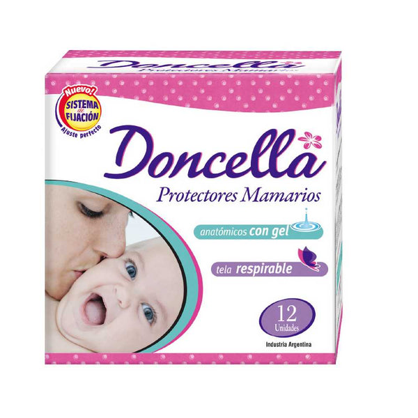 12-Pack Doncella Anatomical Maiden Breast Protectors with Gel: Innovative, Absorbent & Breathable