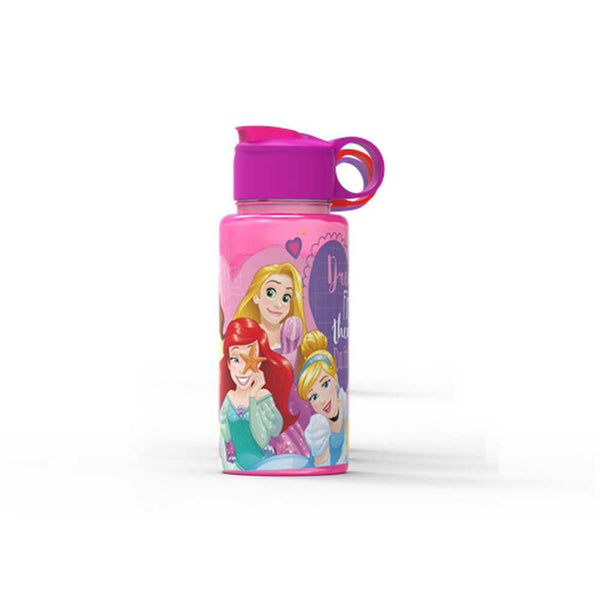 500ml/16.9fl oz Princess Flip Top Bottle - Durable, Leak-Proof, Reusable & Stylish Design
