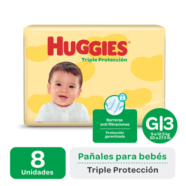 8 Units of Huggies Triple Protection Diapers G Now