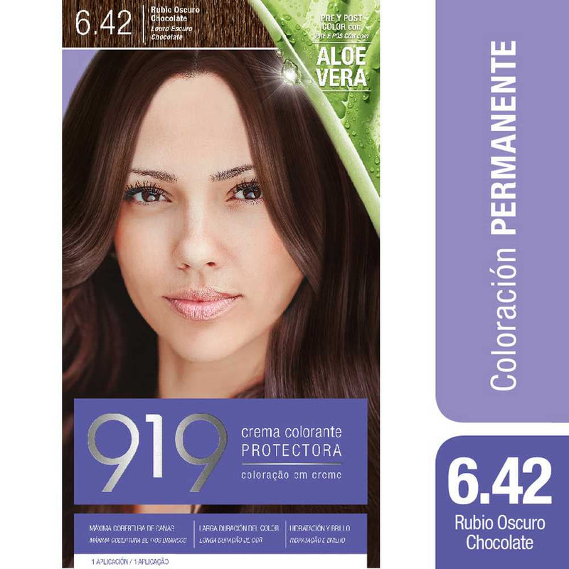 919 Dark Blonde Chocolate Coloring Kit: Intense, Long-Lasting Color with High-Shine Finish