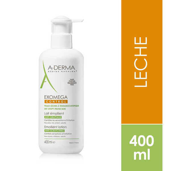 Aderma Exomega Control Milk: 95% Plant Origin, Rhealba Oat Seedling Extract & Biovect Technology for 24 Hours of Hydration & Atopic Dermatitis Prevention