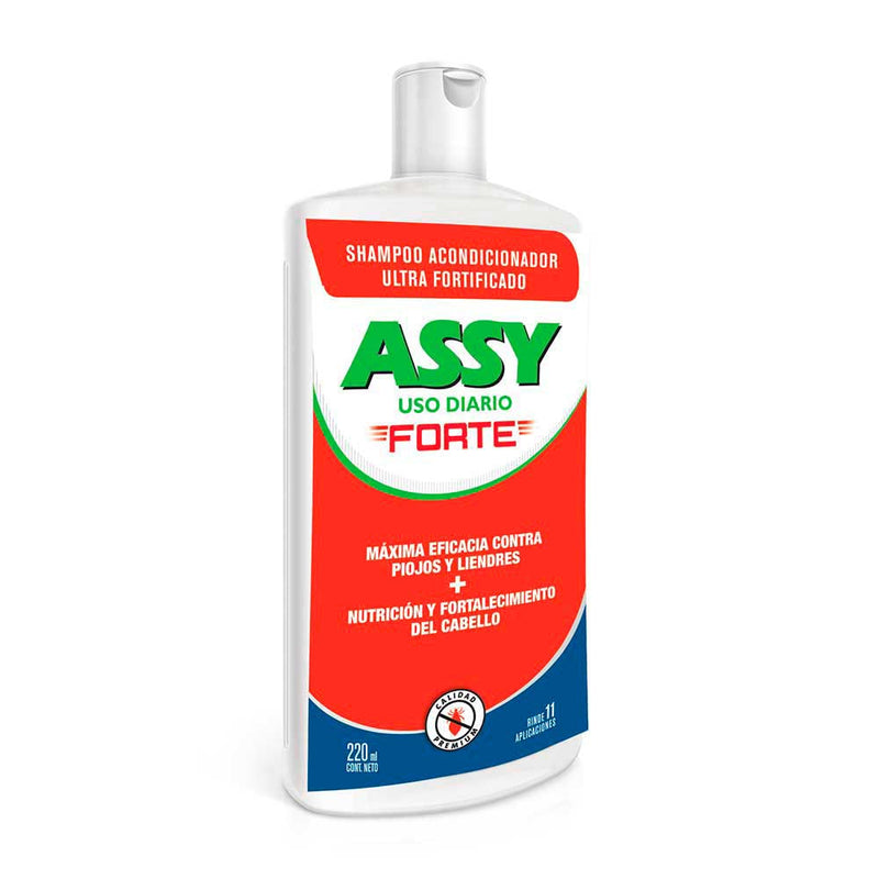 Assy Forte Daily Lice Shampoo: Natural, Non-Toxic, Safe & Effective 220Ml/ 6.76Fl Oz