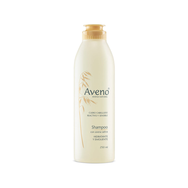 Aveno Moisturizing and Emollient Shampoo (250ml/8.45Fl Oz) - Cleans, Protects, and Reduces Irritation for Seborrheic or Oily Scalp