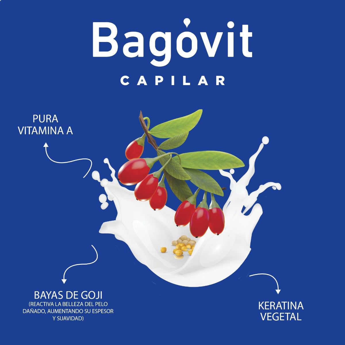 Bagovit Radiant Color Conditioner - 350ml/11.83fl Oz with Pure Vitamin A, Vegetable Keratin & Goji Berries