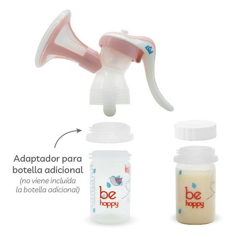 Bbf Hand Pump With Soft Silicone Nipple & Bottle - Anti-Colic Valve, Easy to Use, Clean & Assemble, BPA-Free, Lightweight & Portable